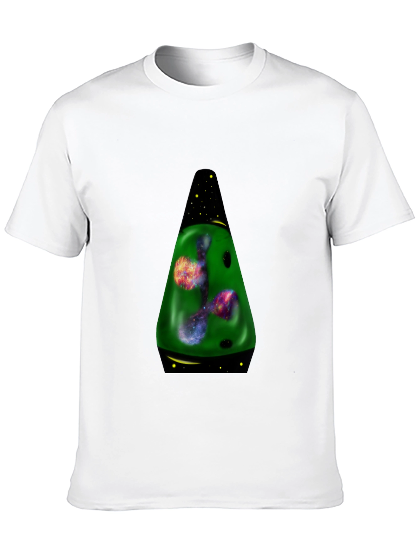 Black Galaxy Lava Lamp Graphic T-Shirt view 10