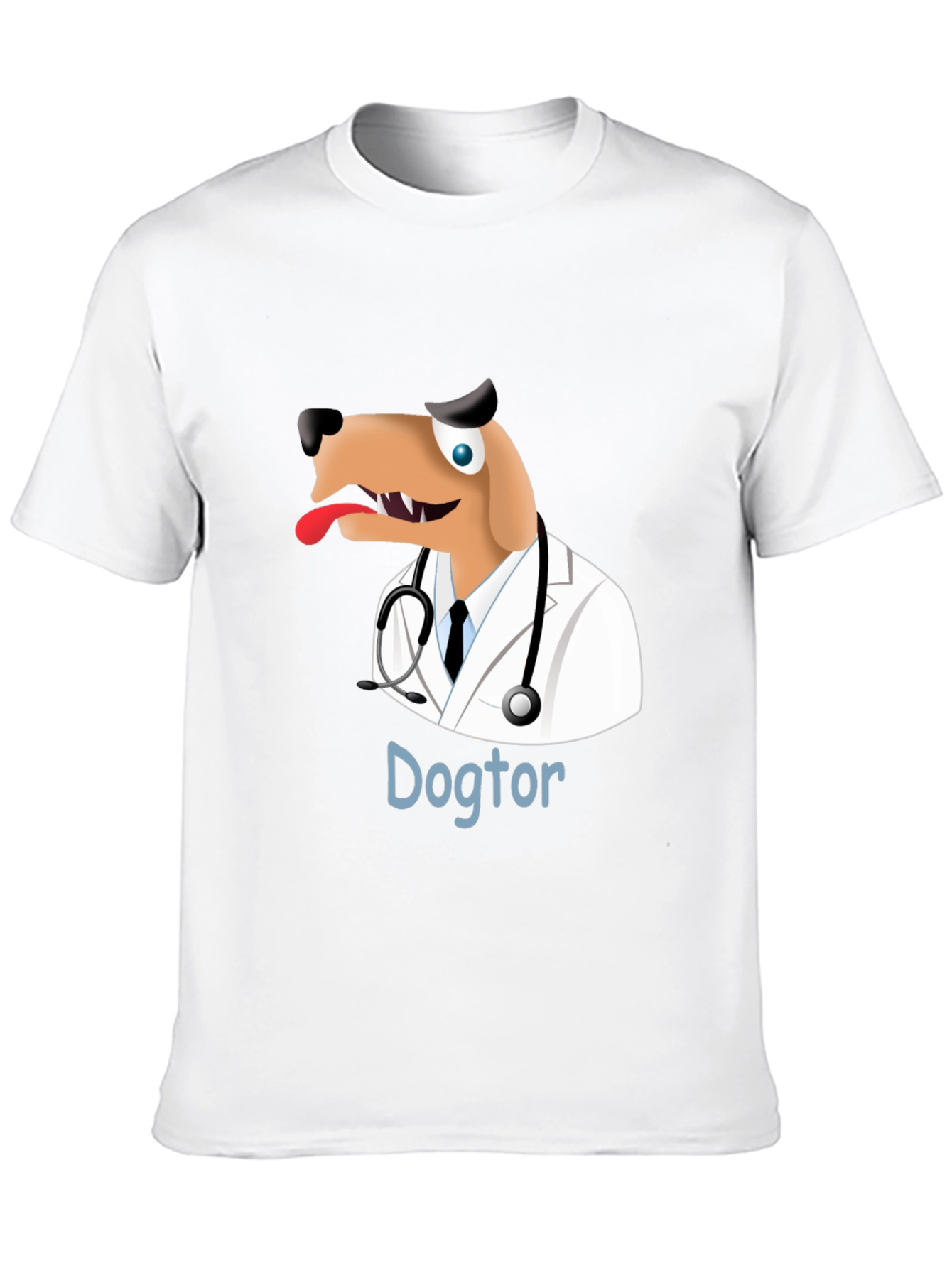 Black Dogtor T-Shirt - Funny Doctor Dog Tee view 10