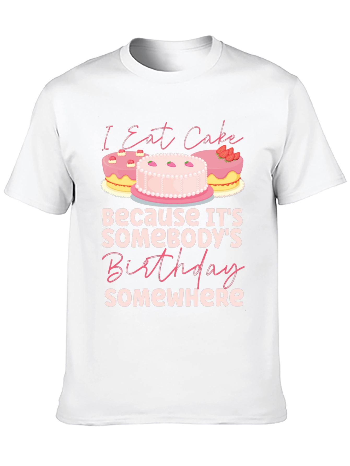 Black I Eat Cake Birthday T-Shirt view 10