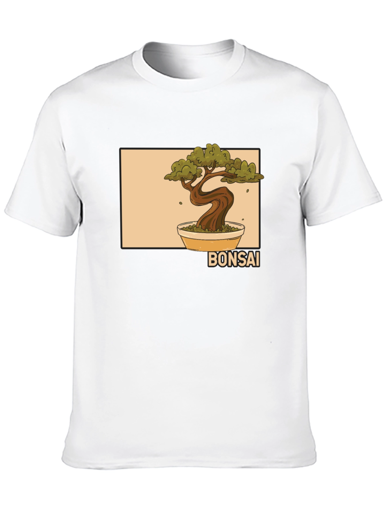 Black Bonsai Tree Graphic Black T-Shirt view 10