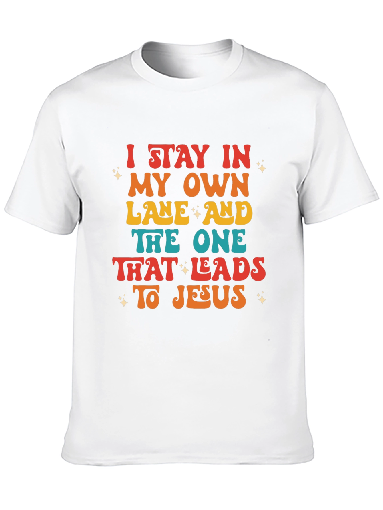 Black I Stay In My Own Lane T-Shirt view 10
