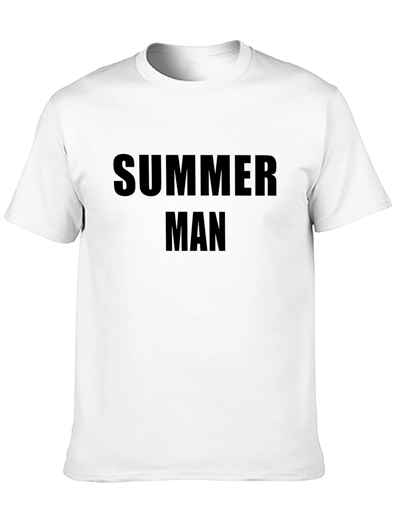 Black Summer Man Black Graphic Tee - Stylish Casual Wear view 10