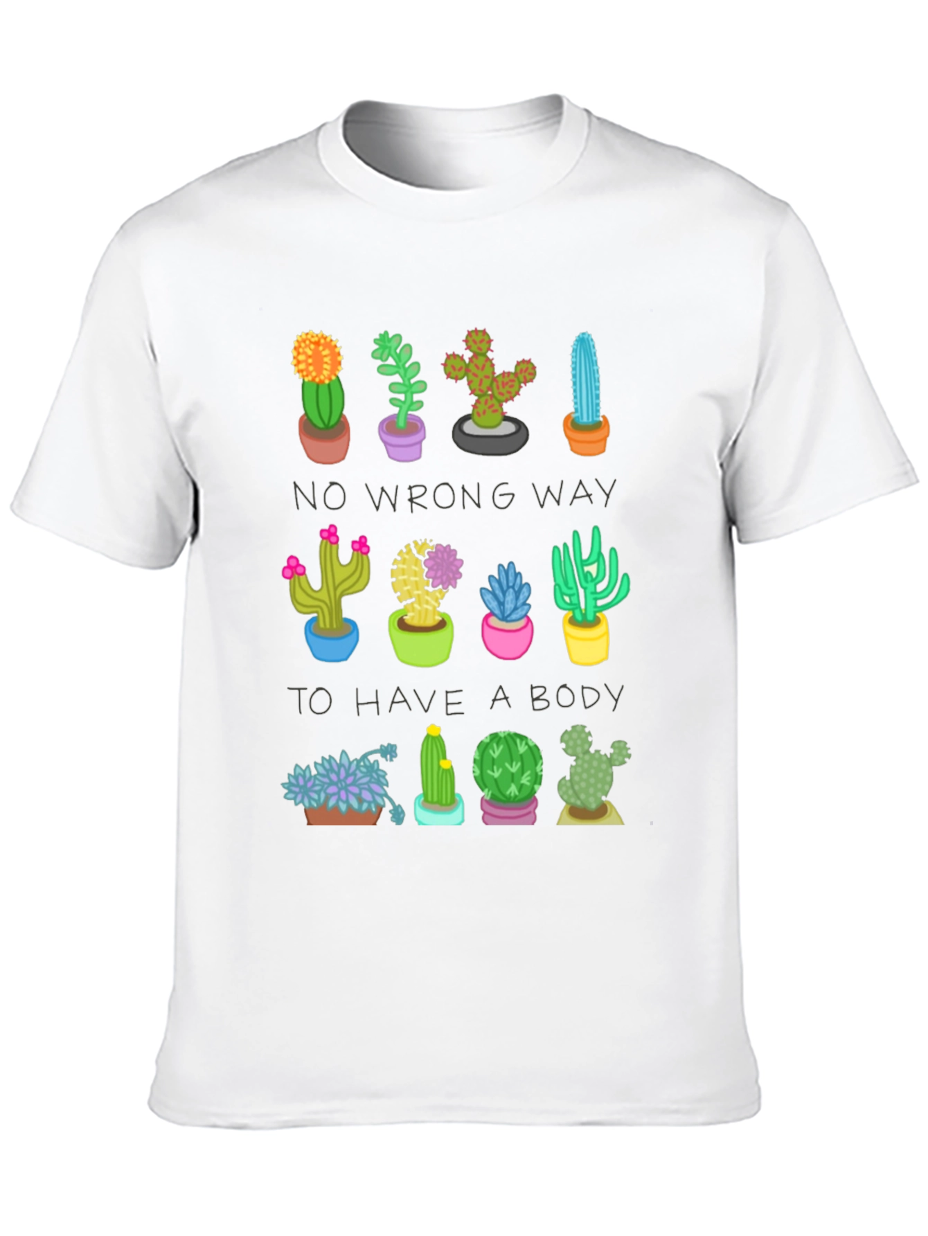 Black Cactus Body Positive Graphic Tee view 10