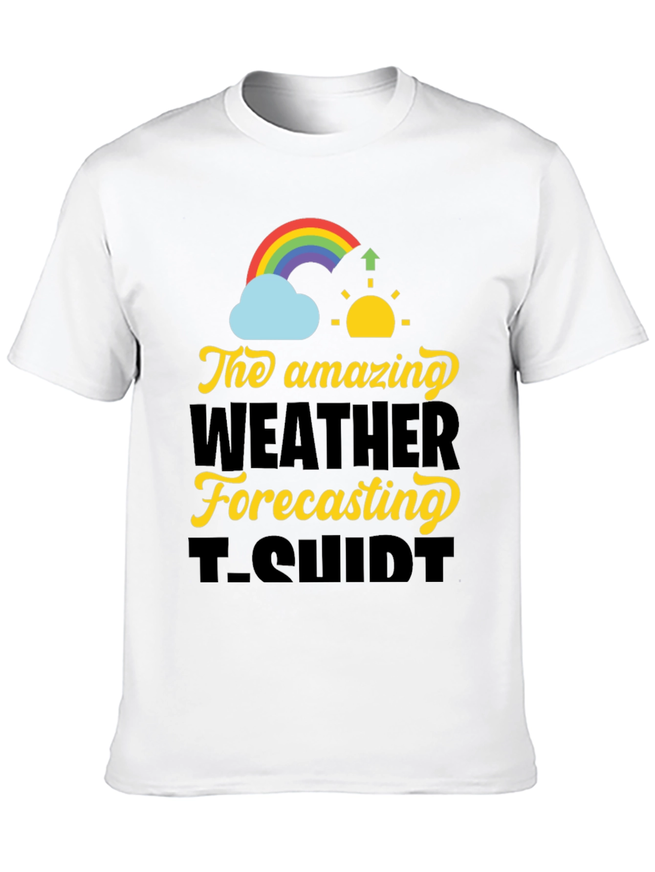 Black Amazing Weather Forecasting T-Shirt view 10