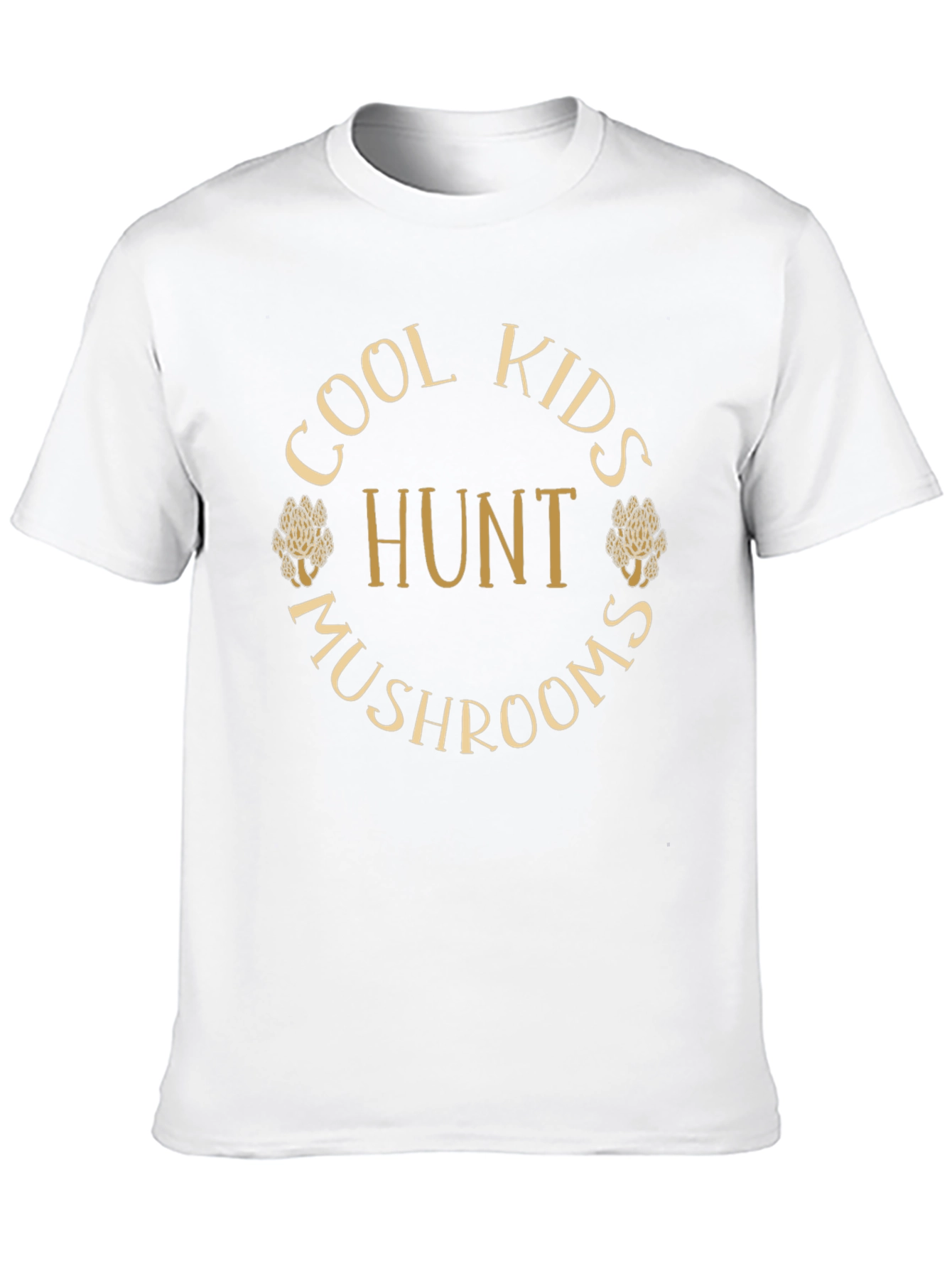 Black Cool Kids Hunt Mushrooms Graphic Tee view 10