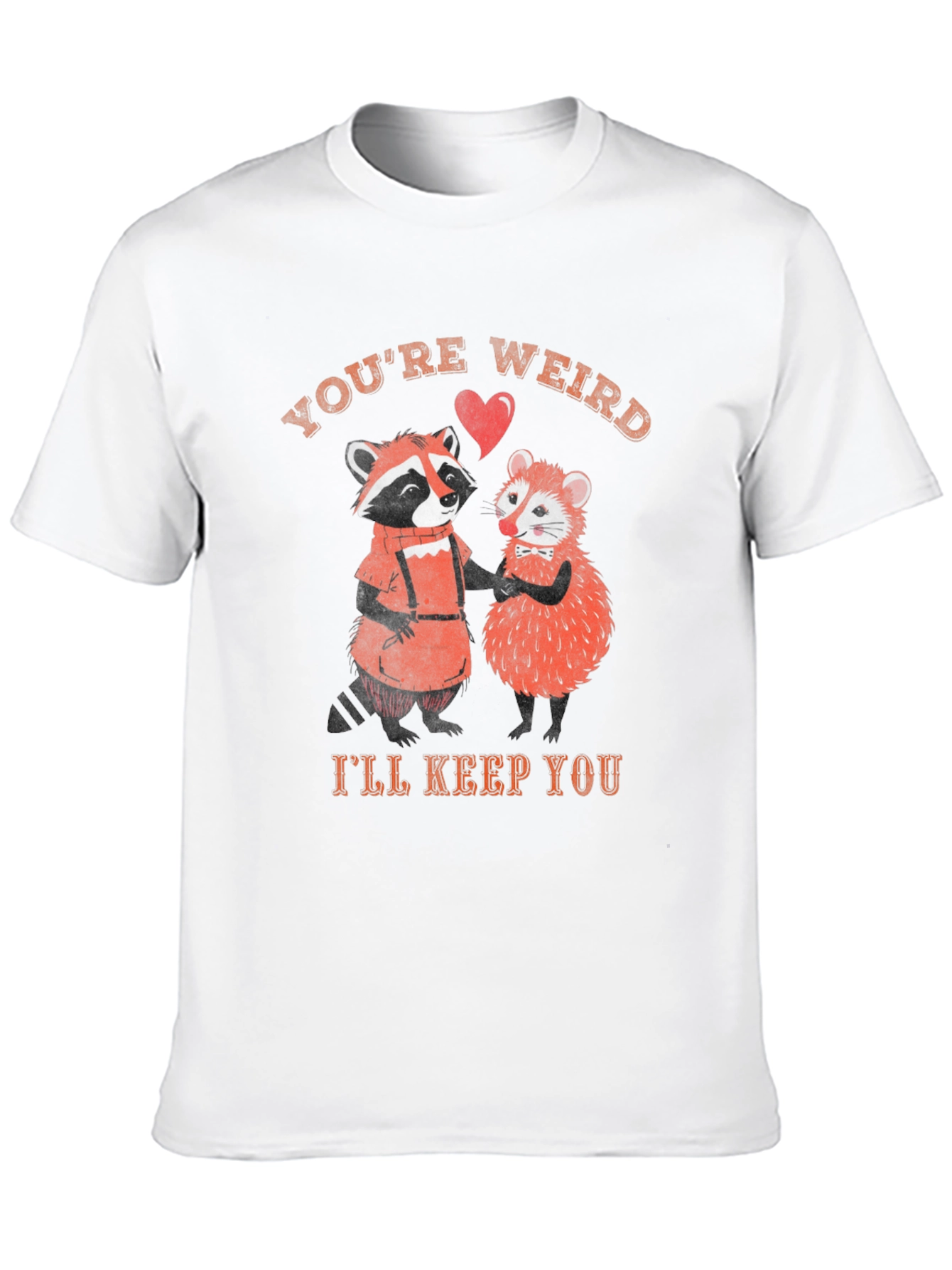 Black You're Weird, I'll Keep You Graphic Tee view 10
