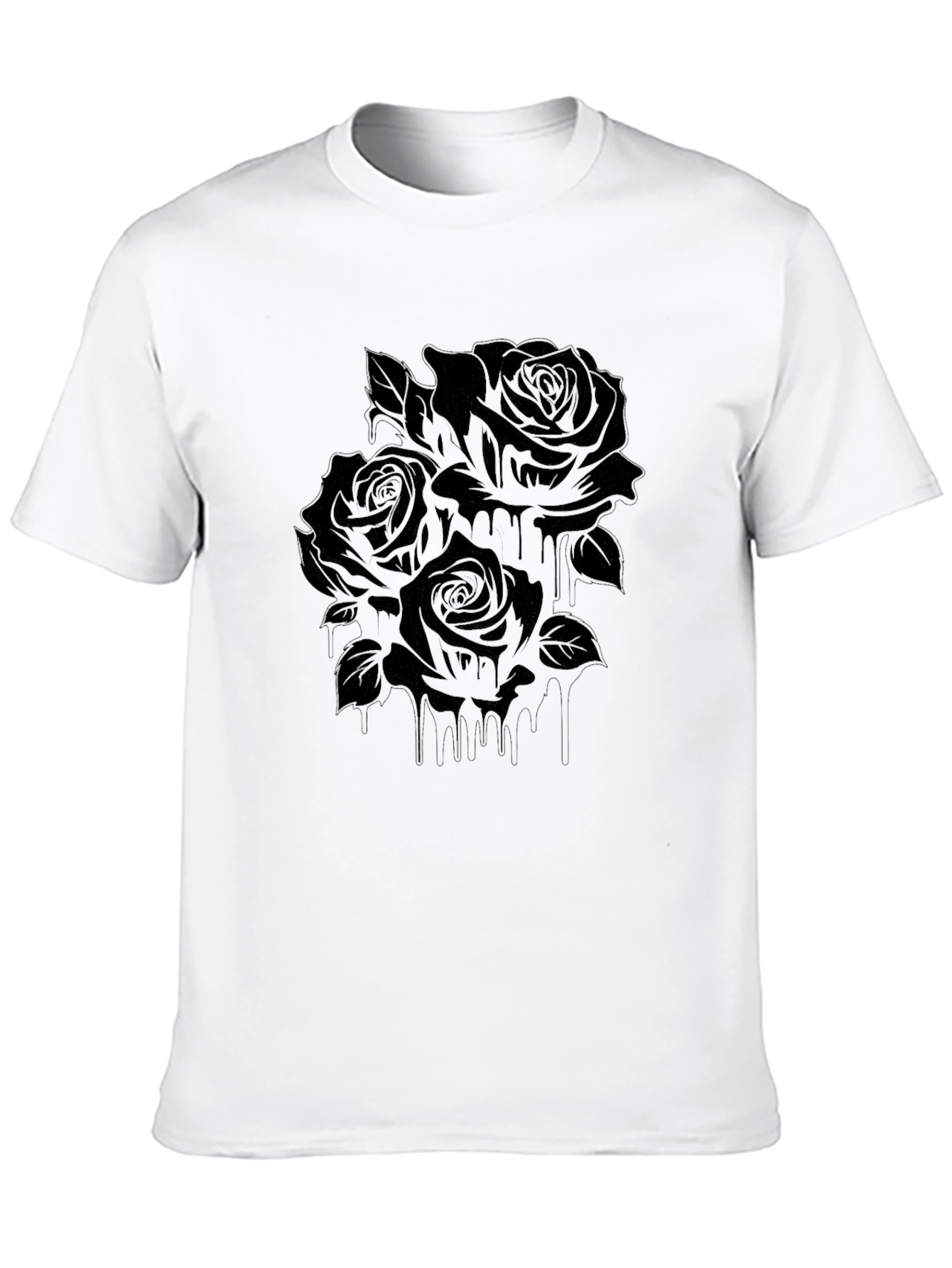 Black Black Roses Graphic T-Shirt view 10