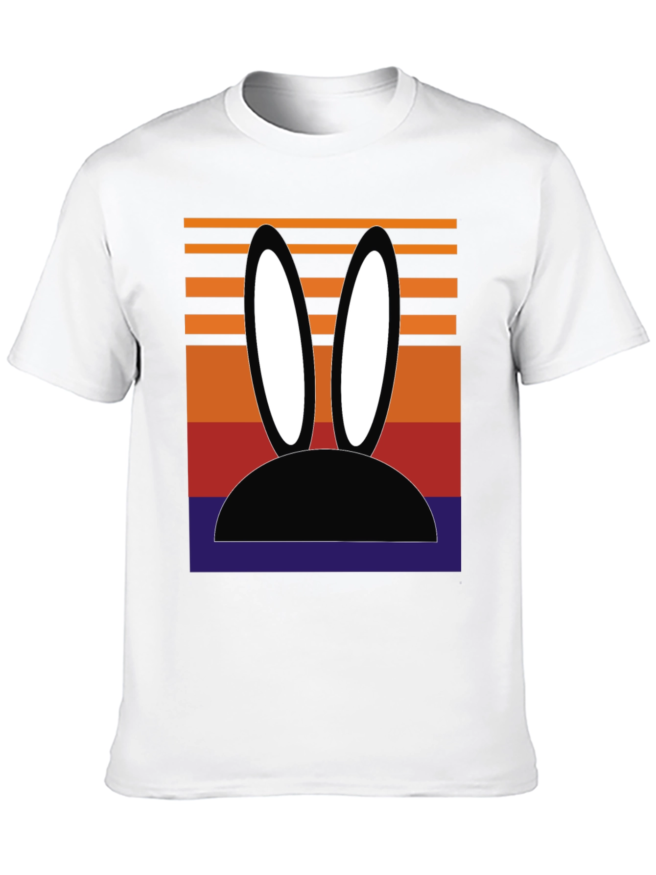 Black Retro Bunny Ears Graphic Tee view 10