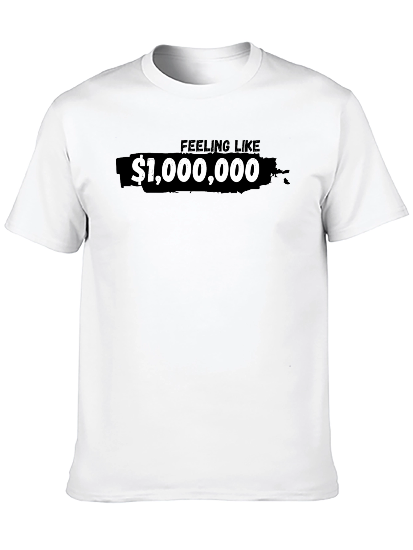 Black Feeling Like a Million T-Shirt - Black Crew Neck Tee view 10