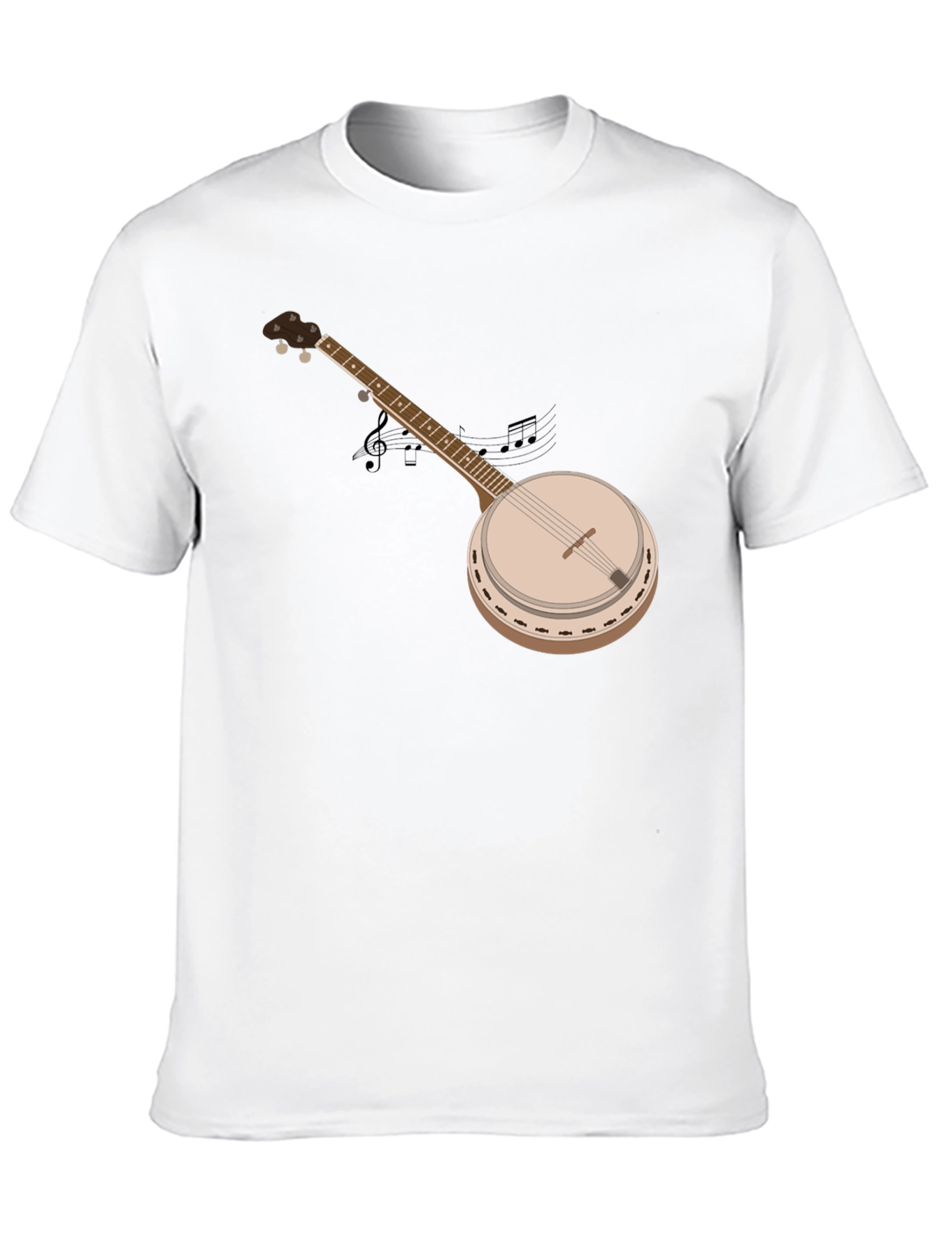 Black Banjo Graphic T-Shirt - Music Lover Tee view 10