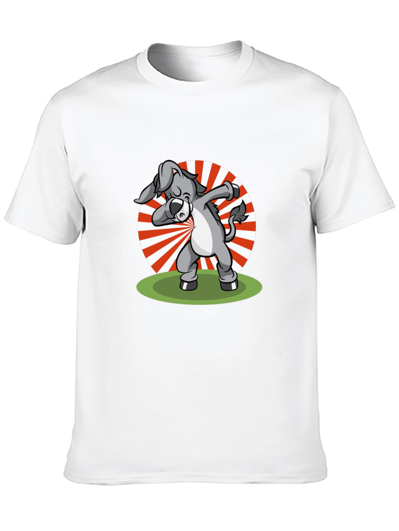 Black Dabbing Donkey Graphic T-Shirt - Black view 10