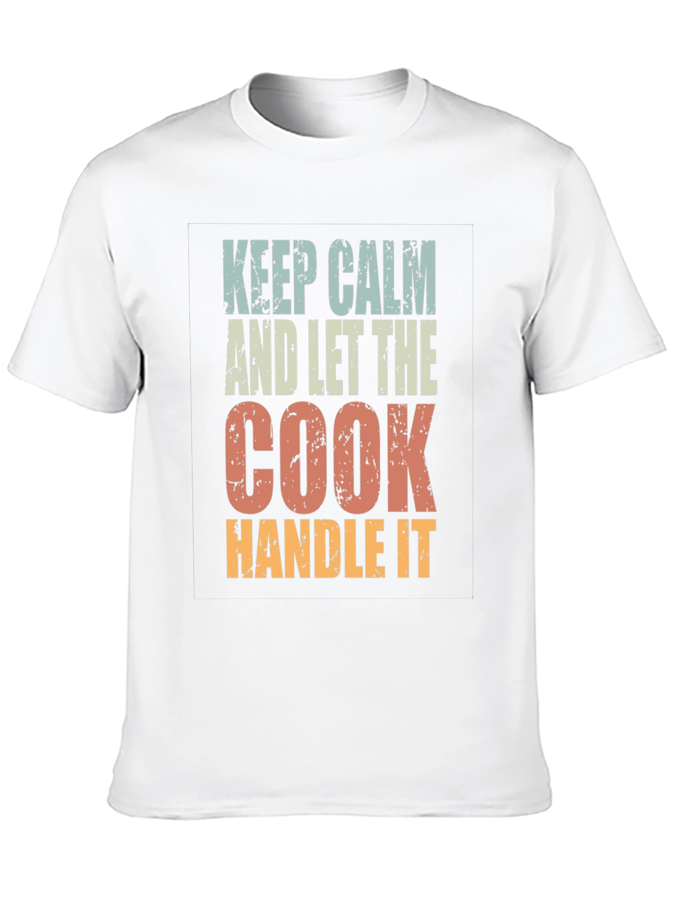 Black Keep Calm Cook T-Shirt - Chef Gift Idea view 10