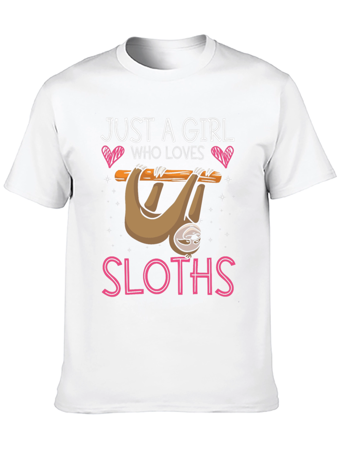 Black Girl Loves Sloths T-Shirt - Cute Sloth Design view 10