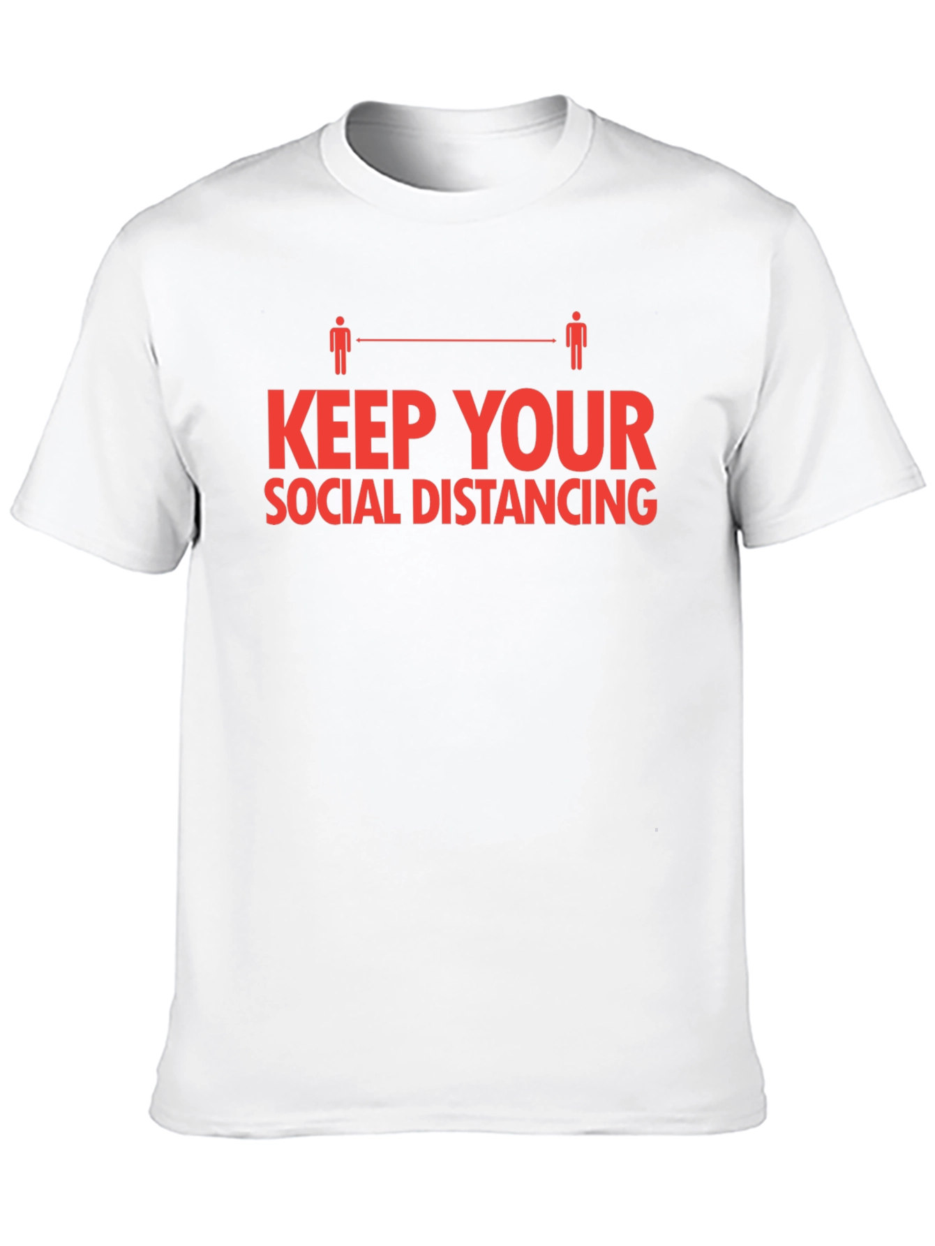 Black Social Distancing T-Shirt - Keep Your Distance view 10