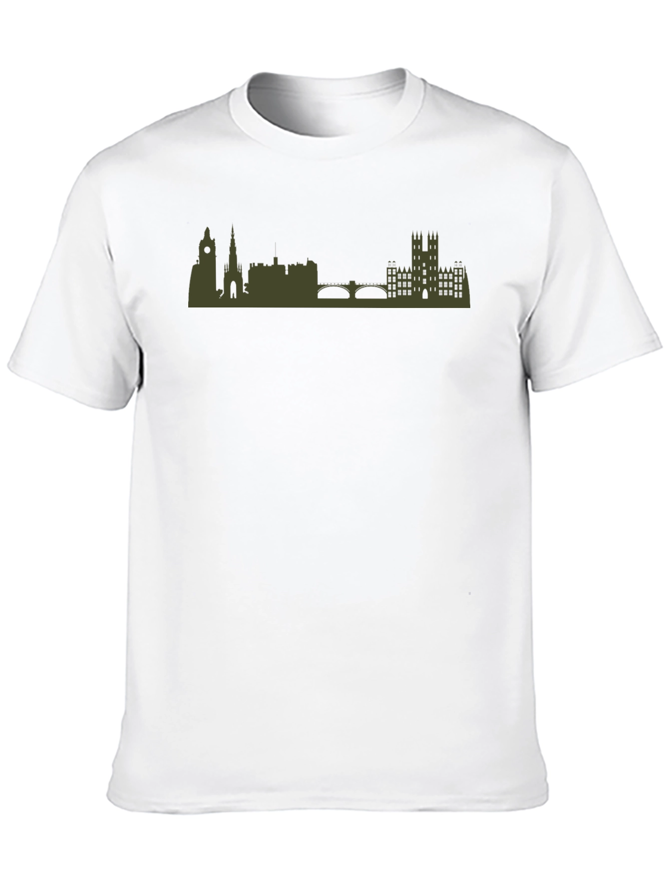 Black Cityscape Graphic Tee - Black view 10