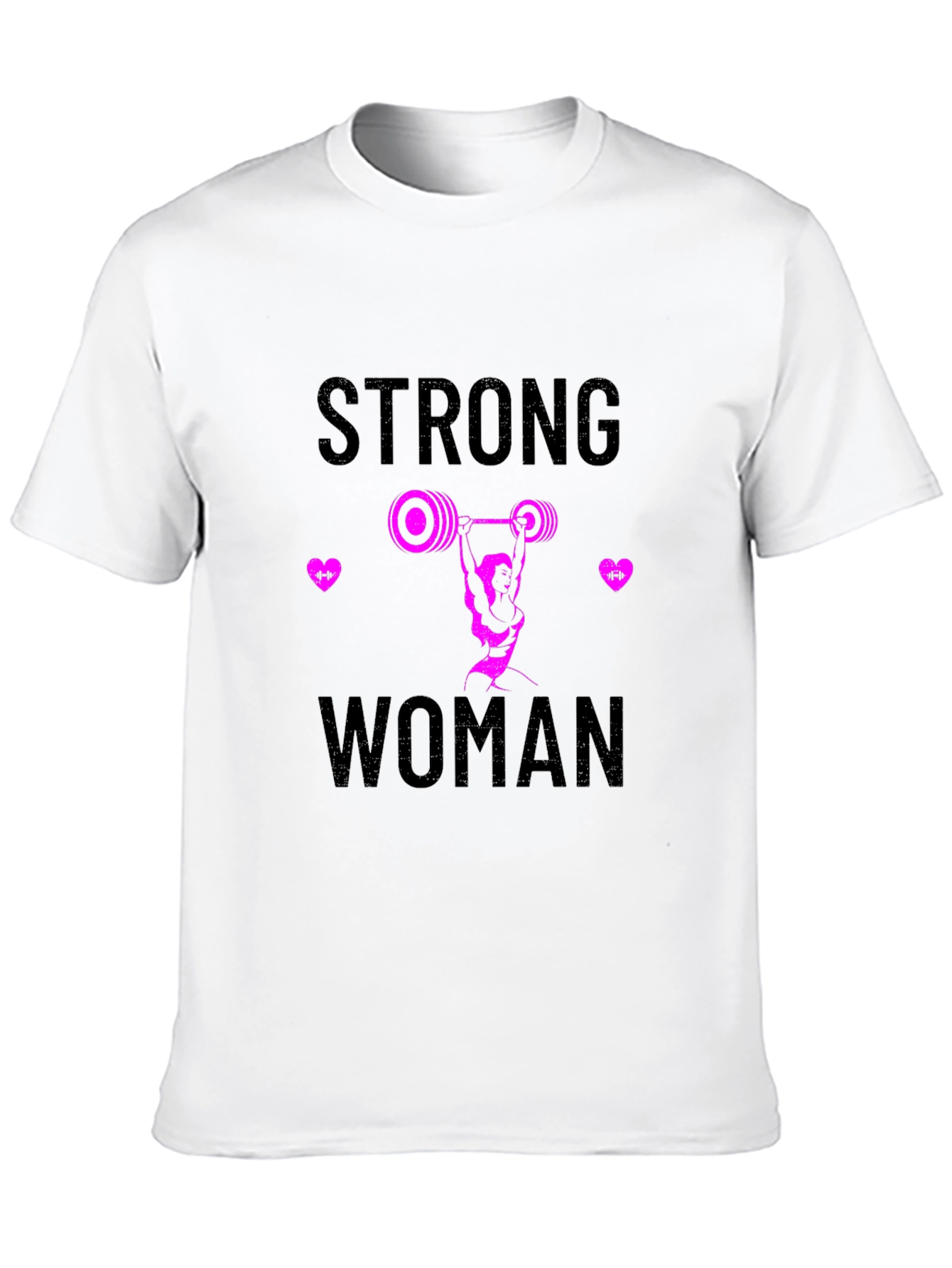 Black Strong Woman Graphic T-Shirt - Black view 10