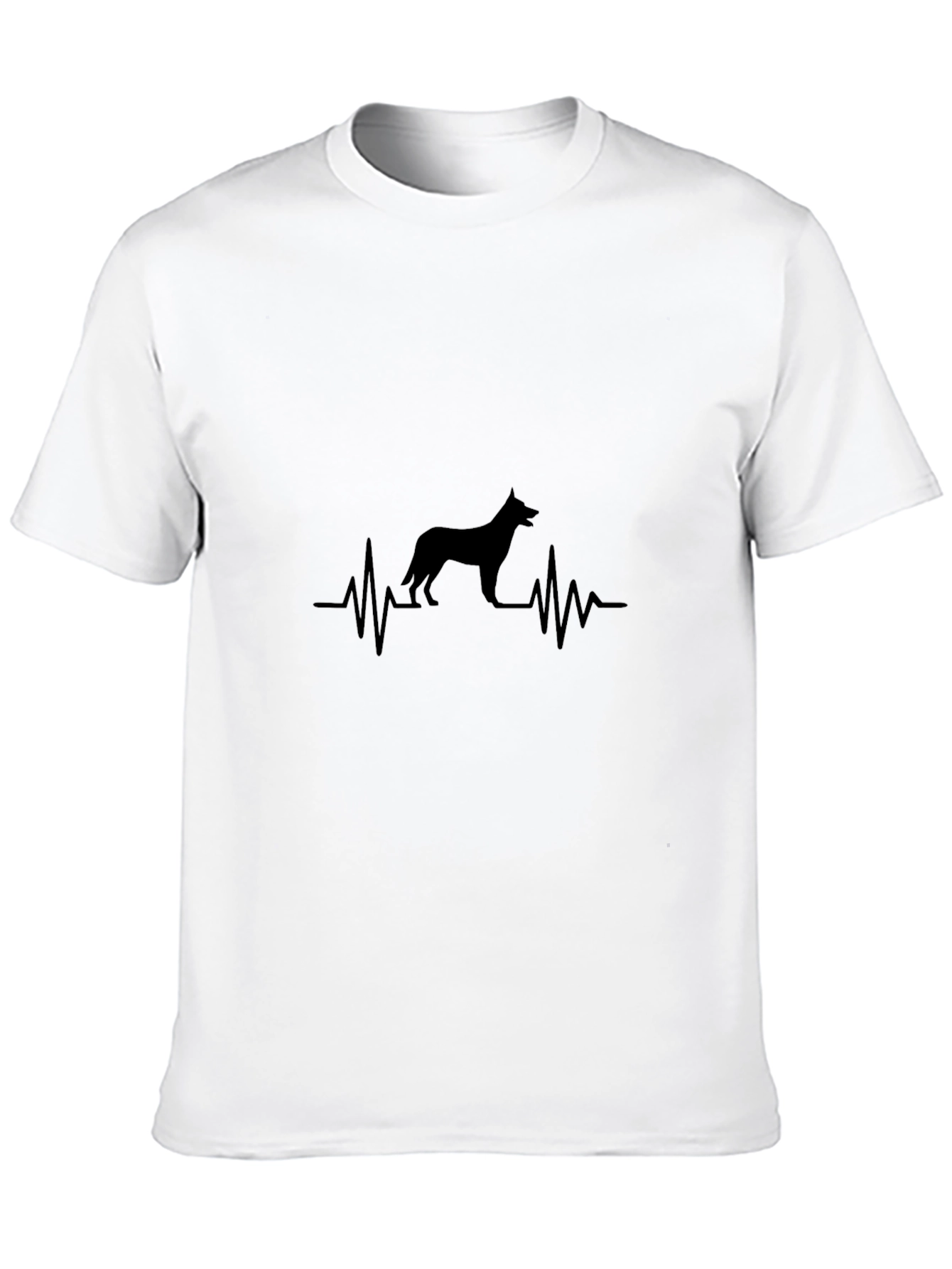 Black Dog Heartbeat T-Shirt - Black view 10