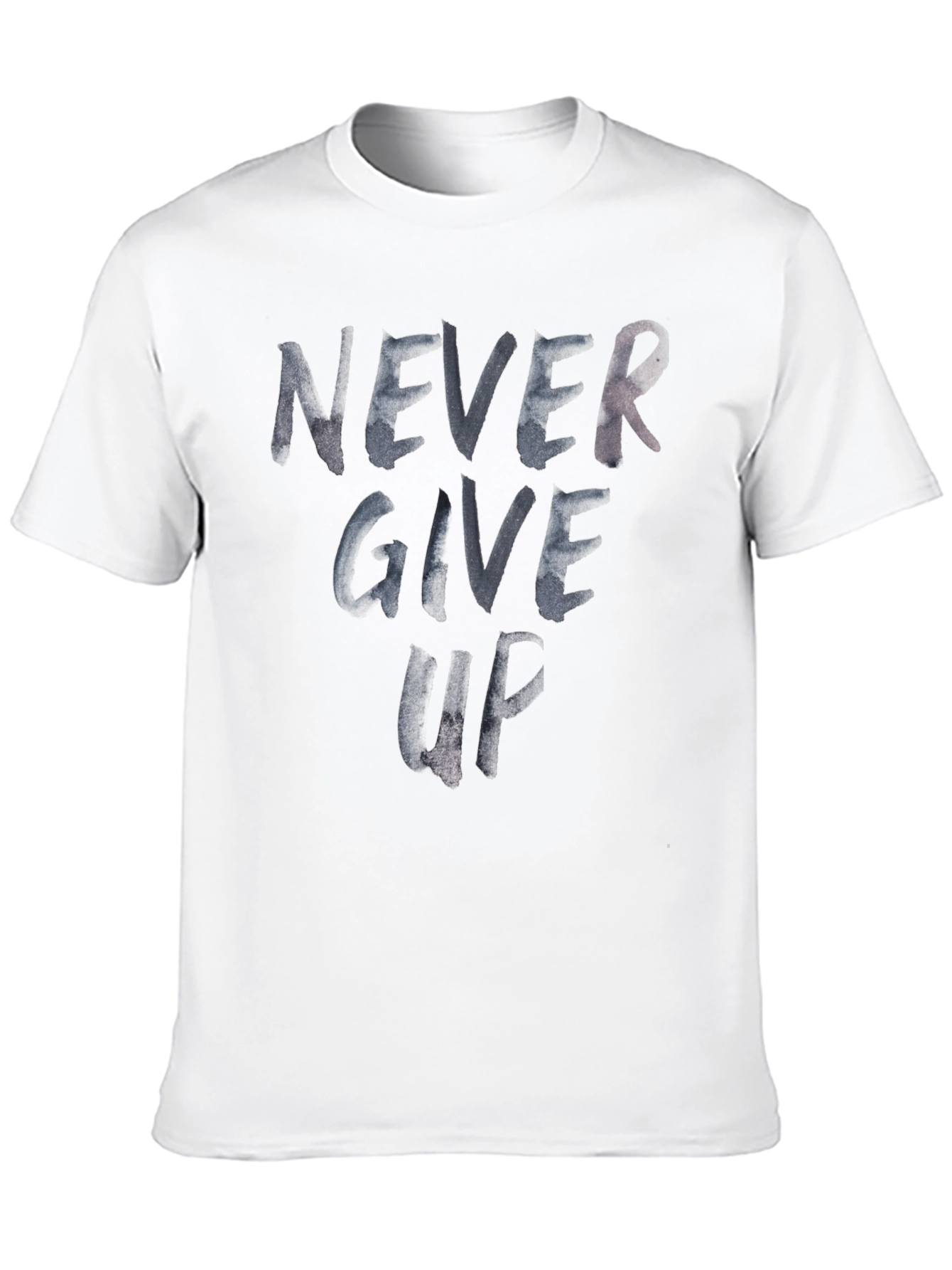 Black Never Give Up Graphic Print T-Shirt view 10