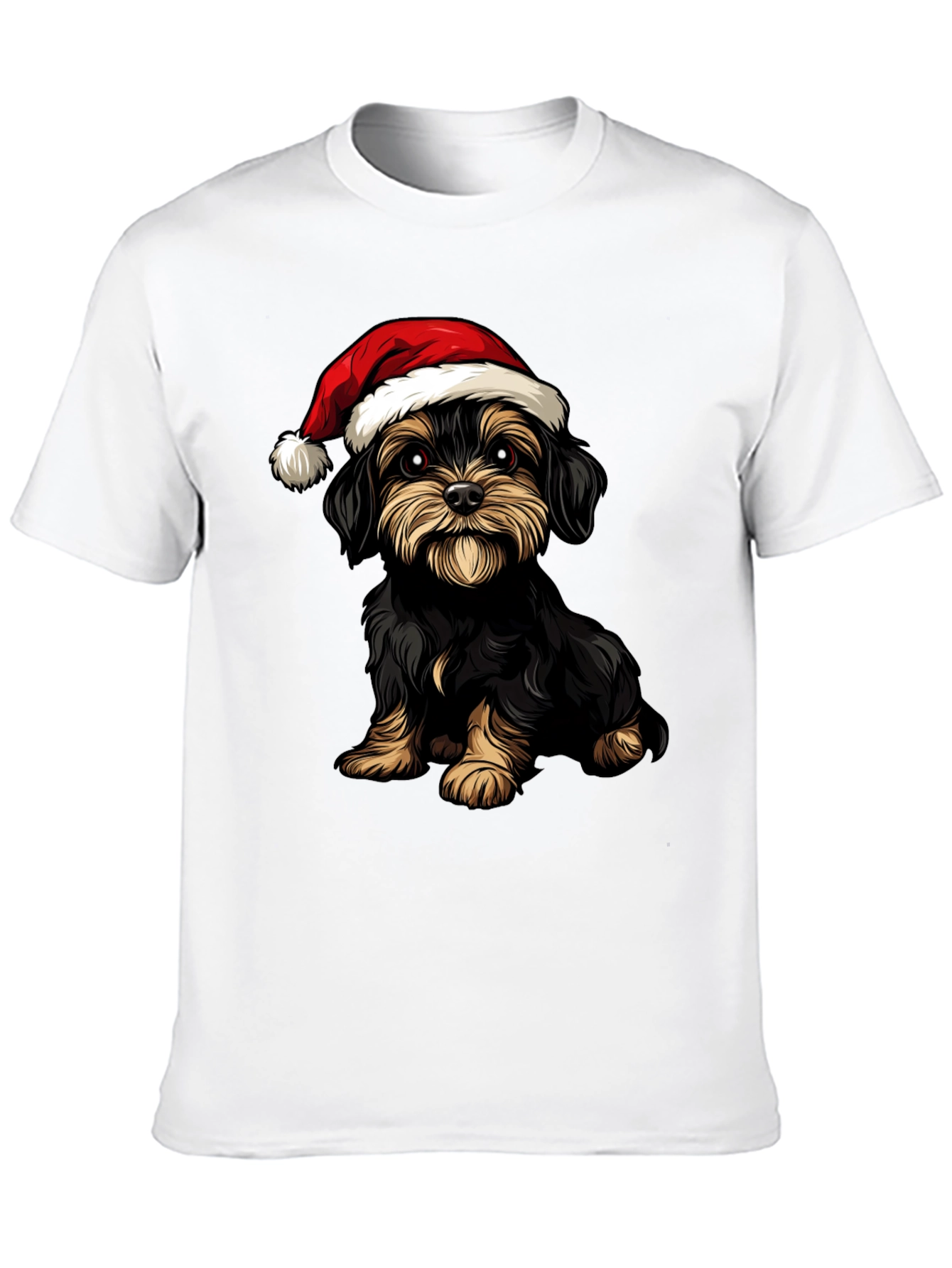 Black Christmas Dog T-Shirt view 10