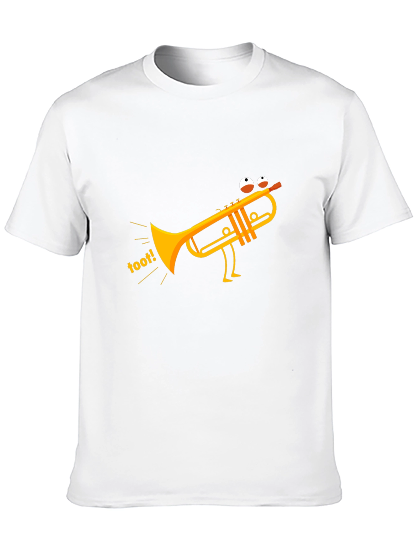 Black Funny Toot Trumpet Black T-Shirt view 10