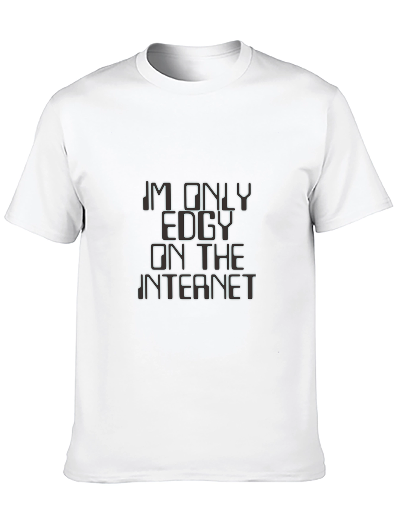 Black Edgy Internet T-Shirt - Black Graphic Tee view 10
