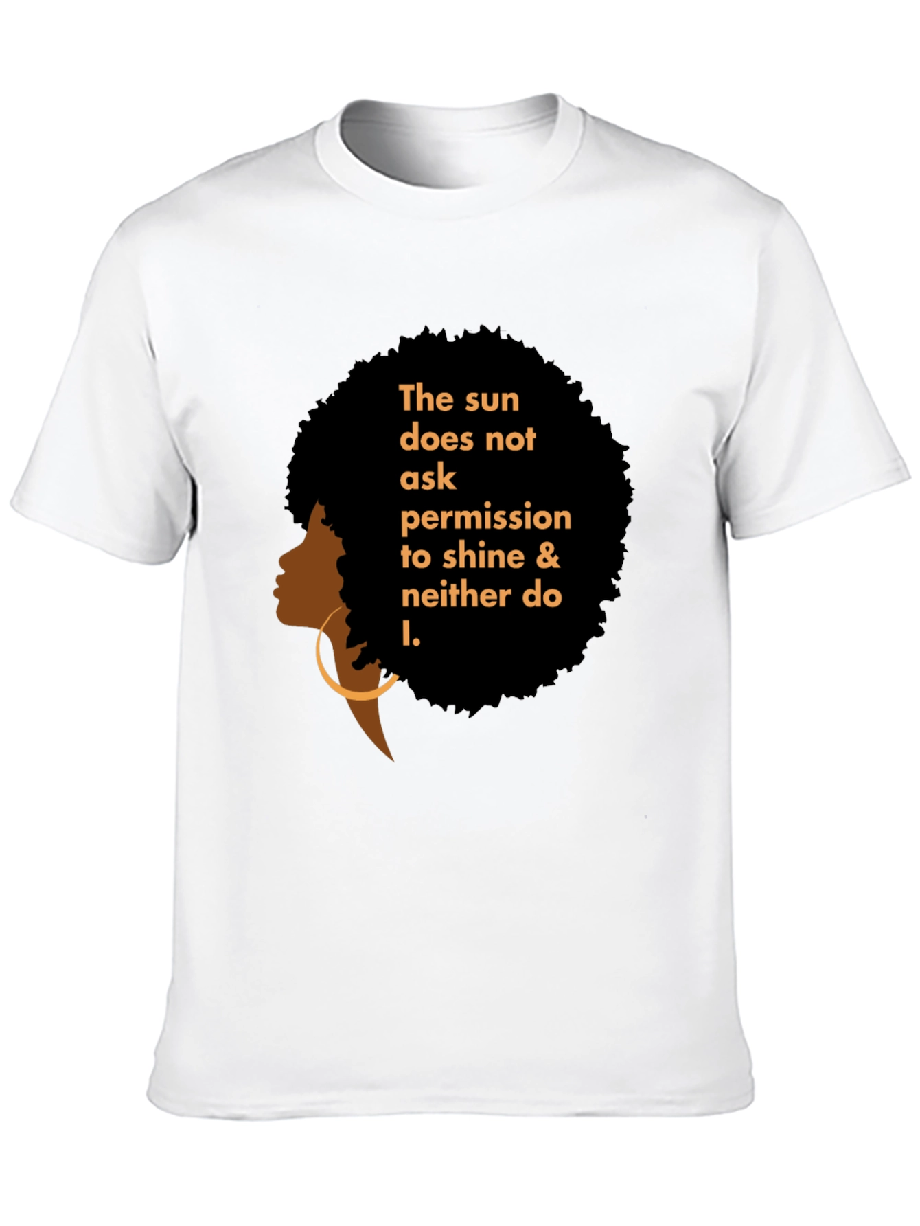 Black Empowered Woman Graphic Tee - Black view 10
