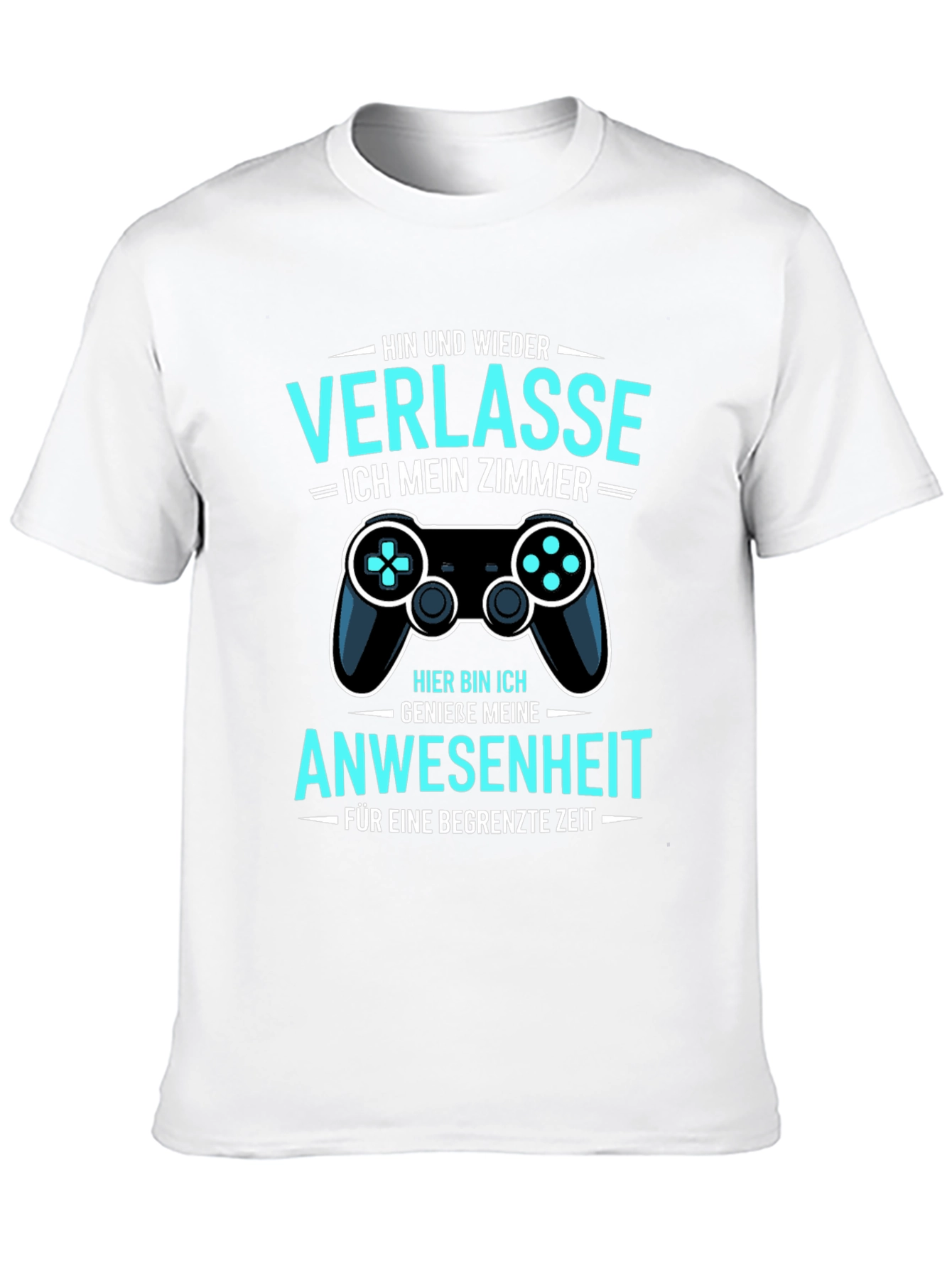 Black Gamer Humor T-Shirt: Verlasse Ich Mein Zimmer view 10