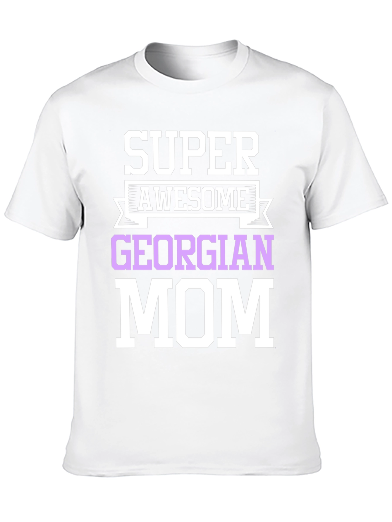 Black Super Awesome Georgian Mom T-Shirt view 10