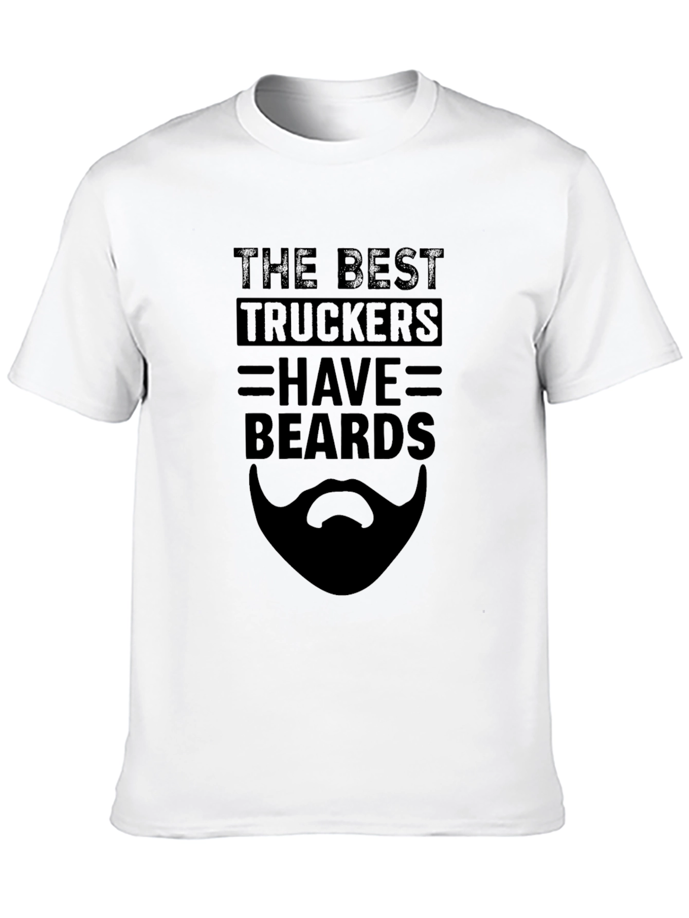 Black Trucker Beard Black Graphic Tee view 10
