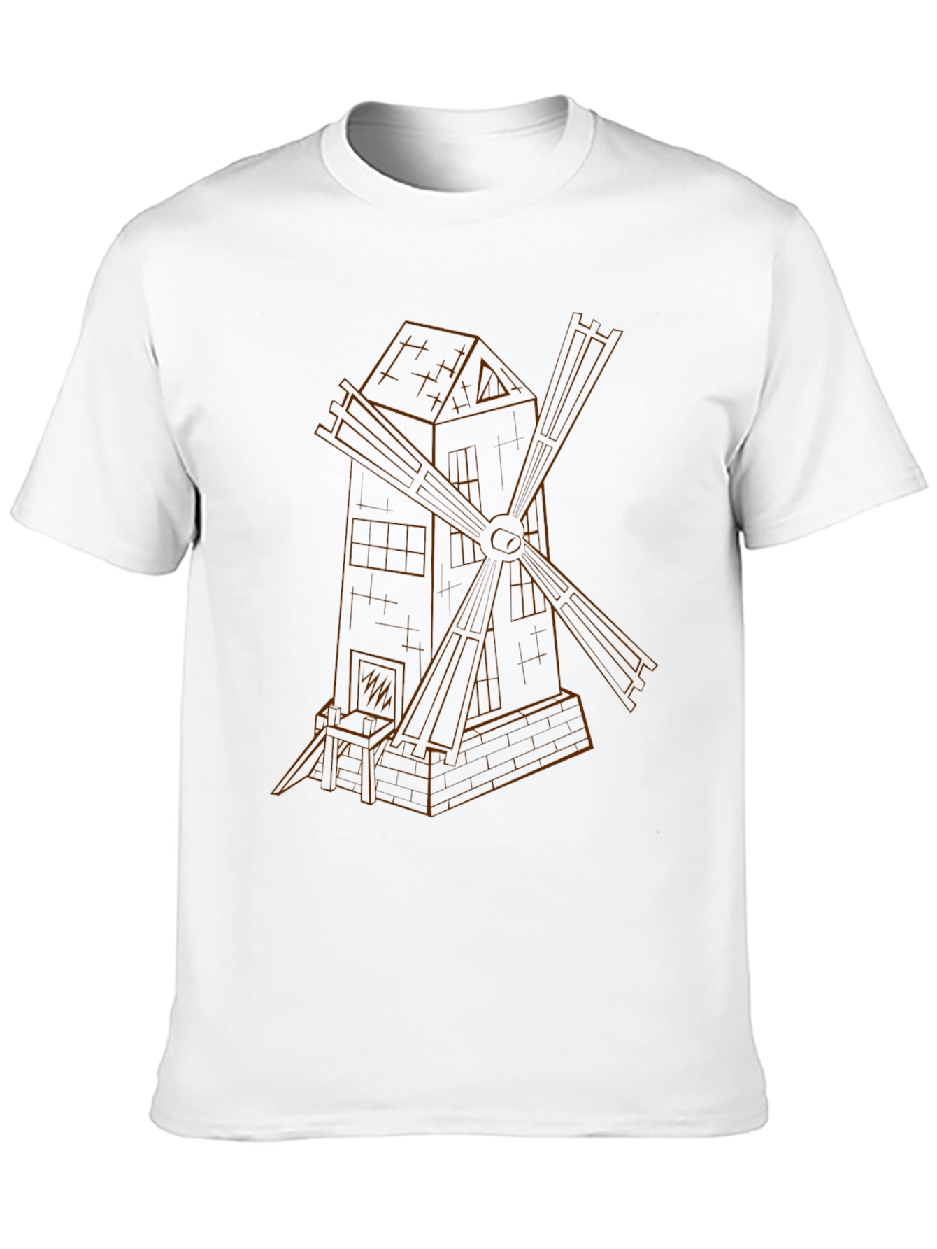 Black Windmill Graphic Black T-Shirt view 10