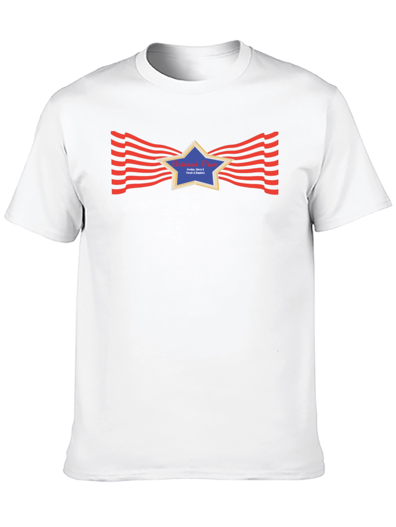 Black Patriotic Star Graphic Black T-Shirt view 10