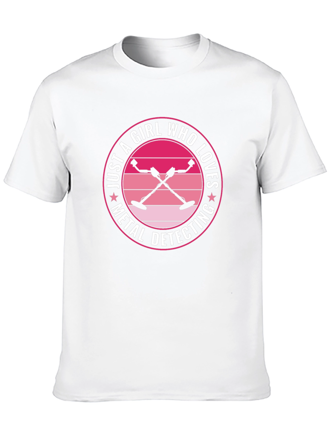 Black Metal Detecting Girl T-Shirt Gift view 10