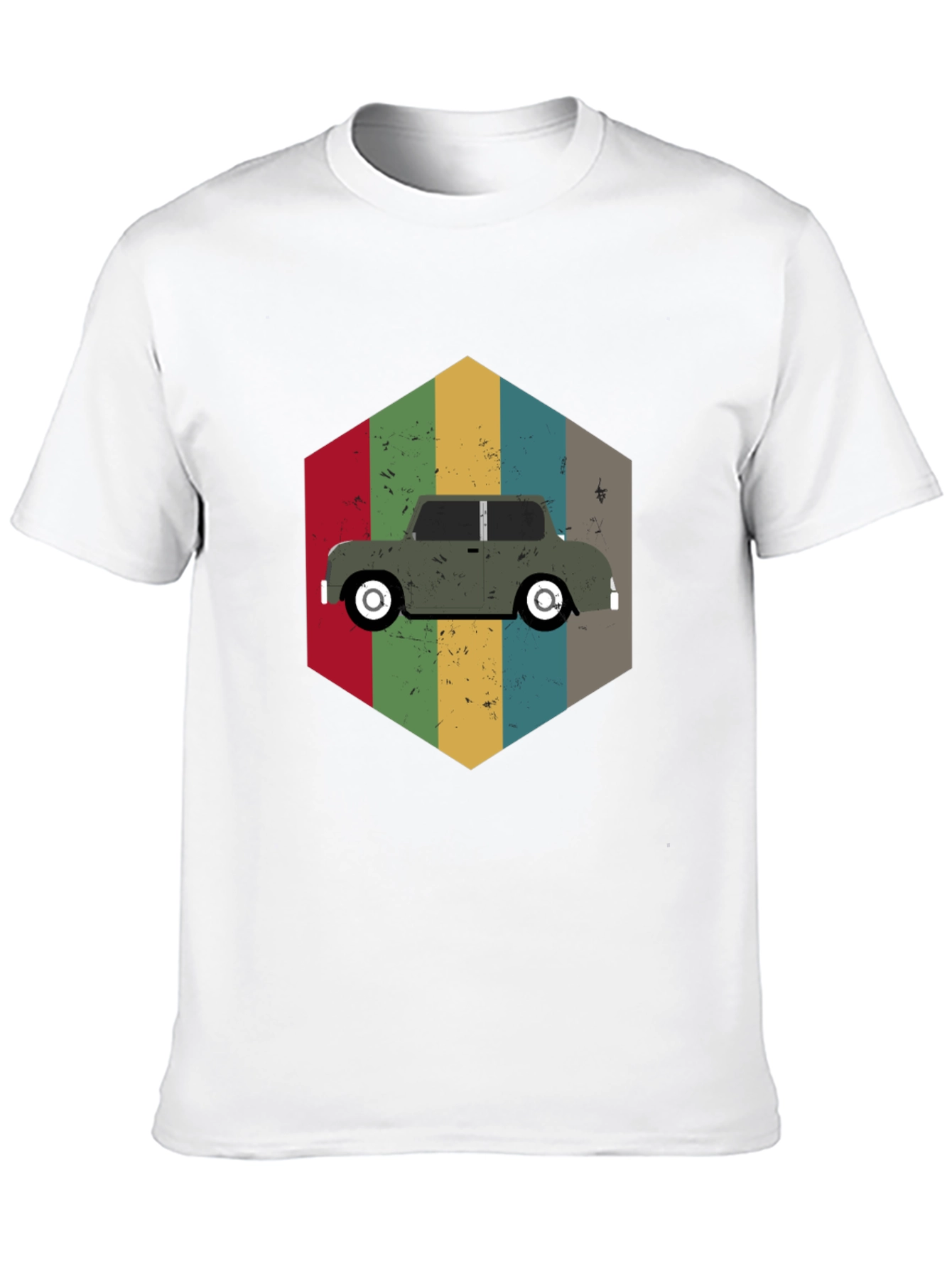 Black Vintage Car Graphic T-Shirt - Retro Style view 10