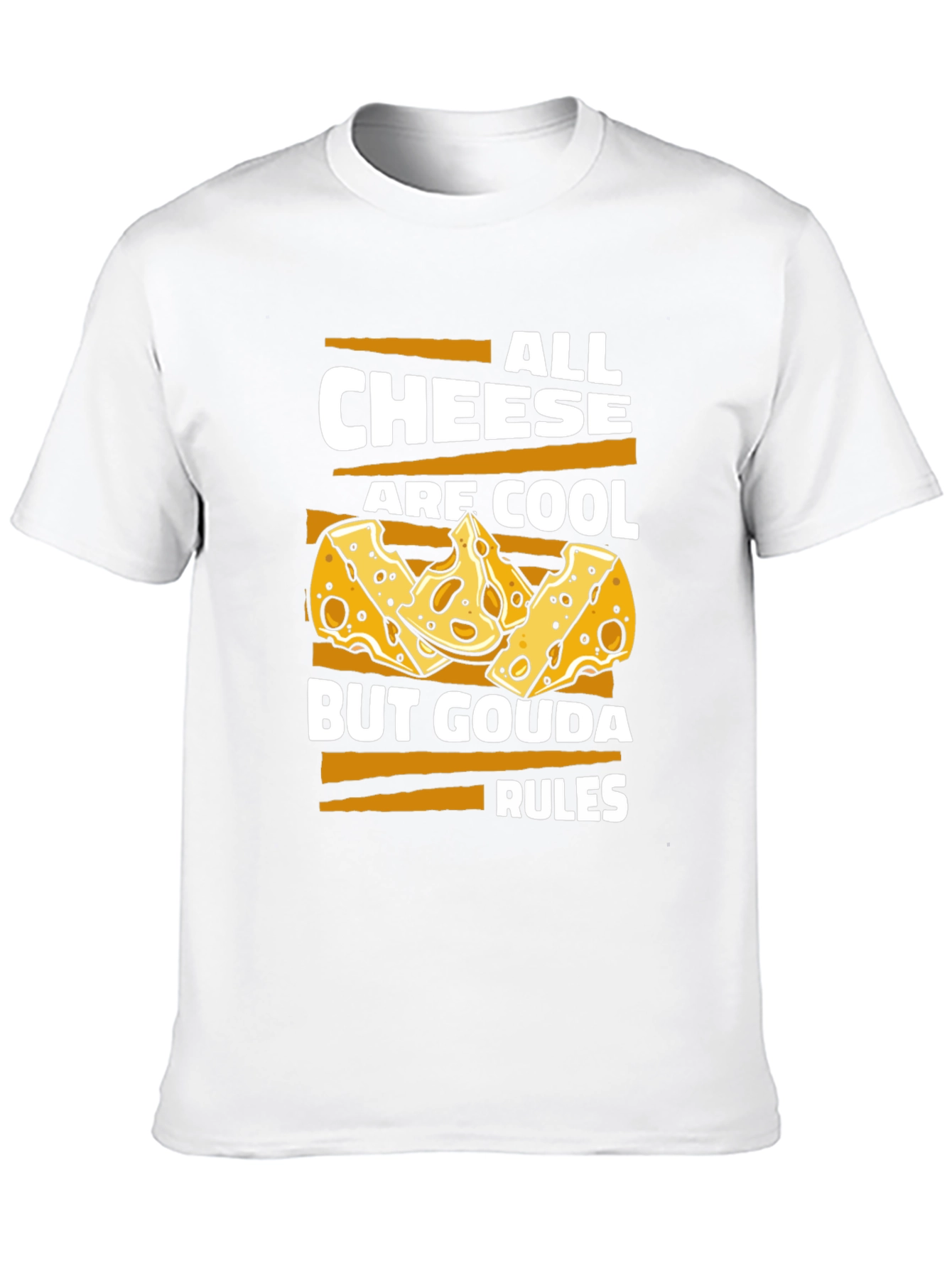 Black Cheese Lover T-Shirt - Gouda Rules view 10