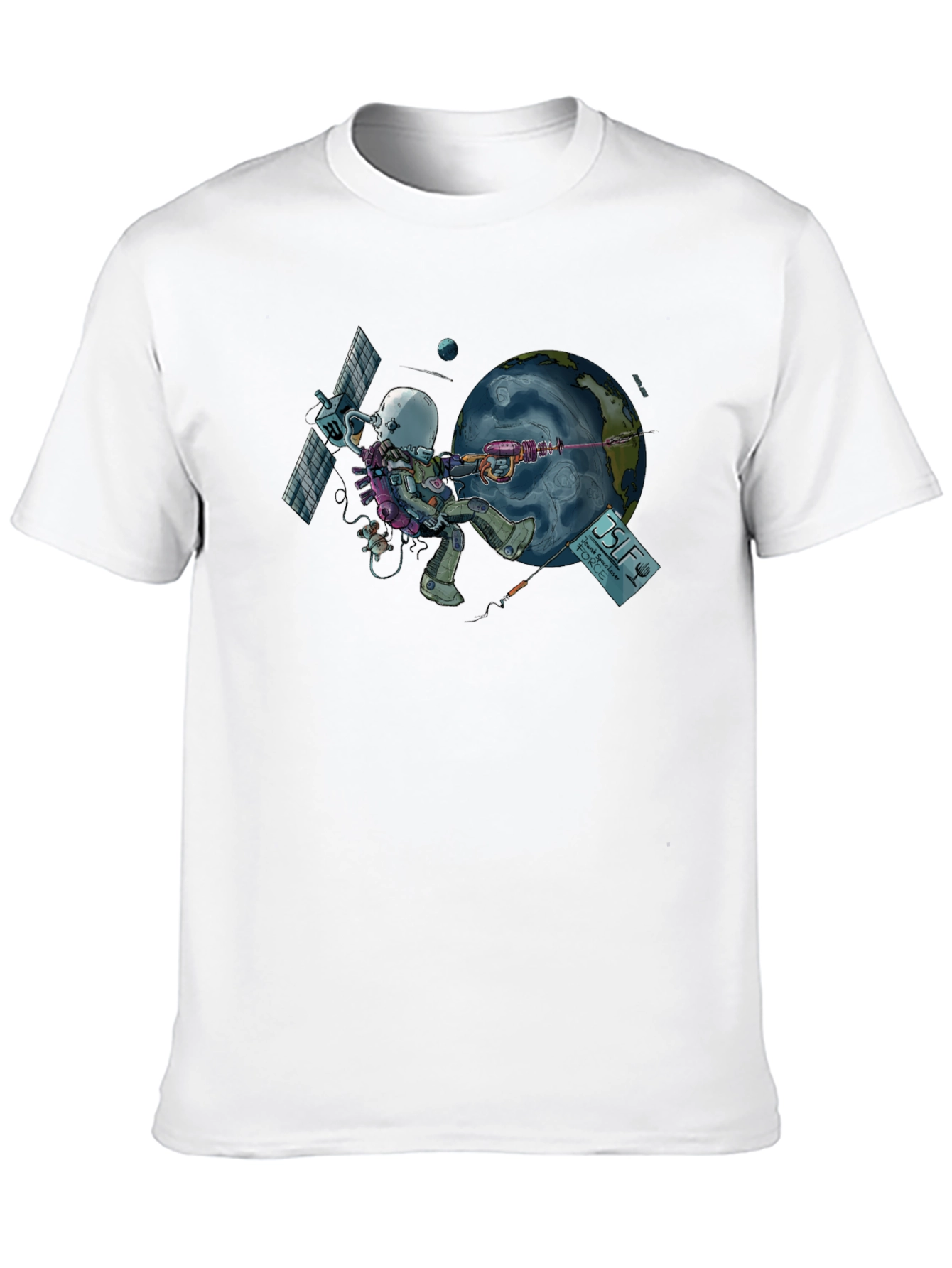 Black Cosmic Assault Graphic T-Shirt view 10