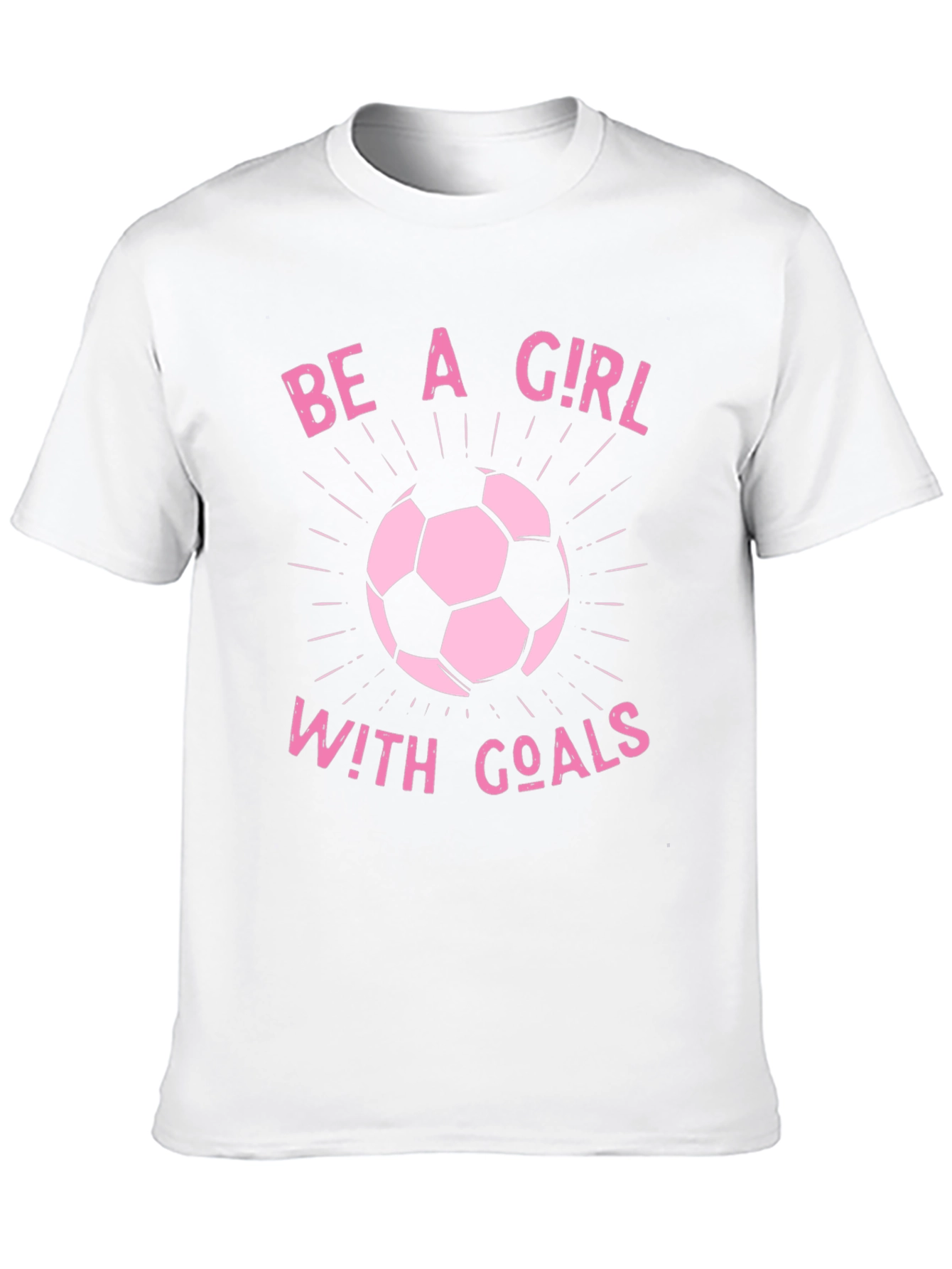 Black Girl With Goals Soccer T-Shirt - Black view 10