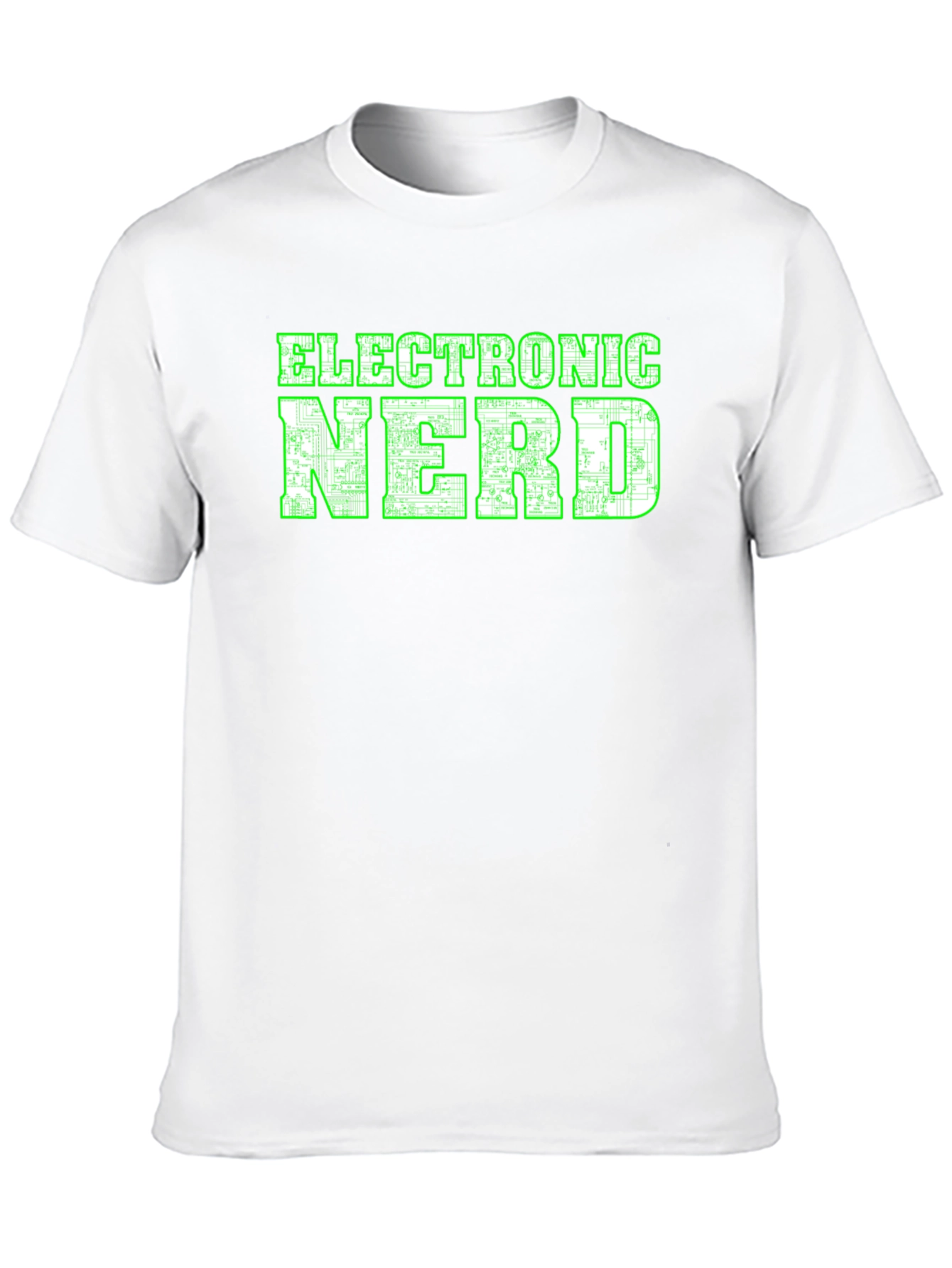 Black Electronic Nerd Graphic T-Shirt - Black view 10