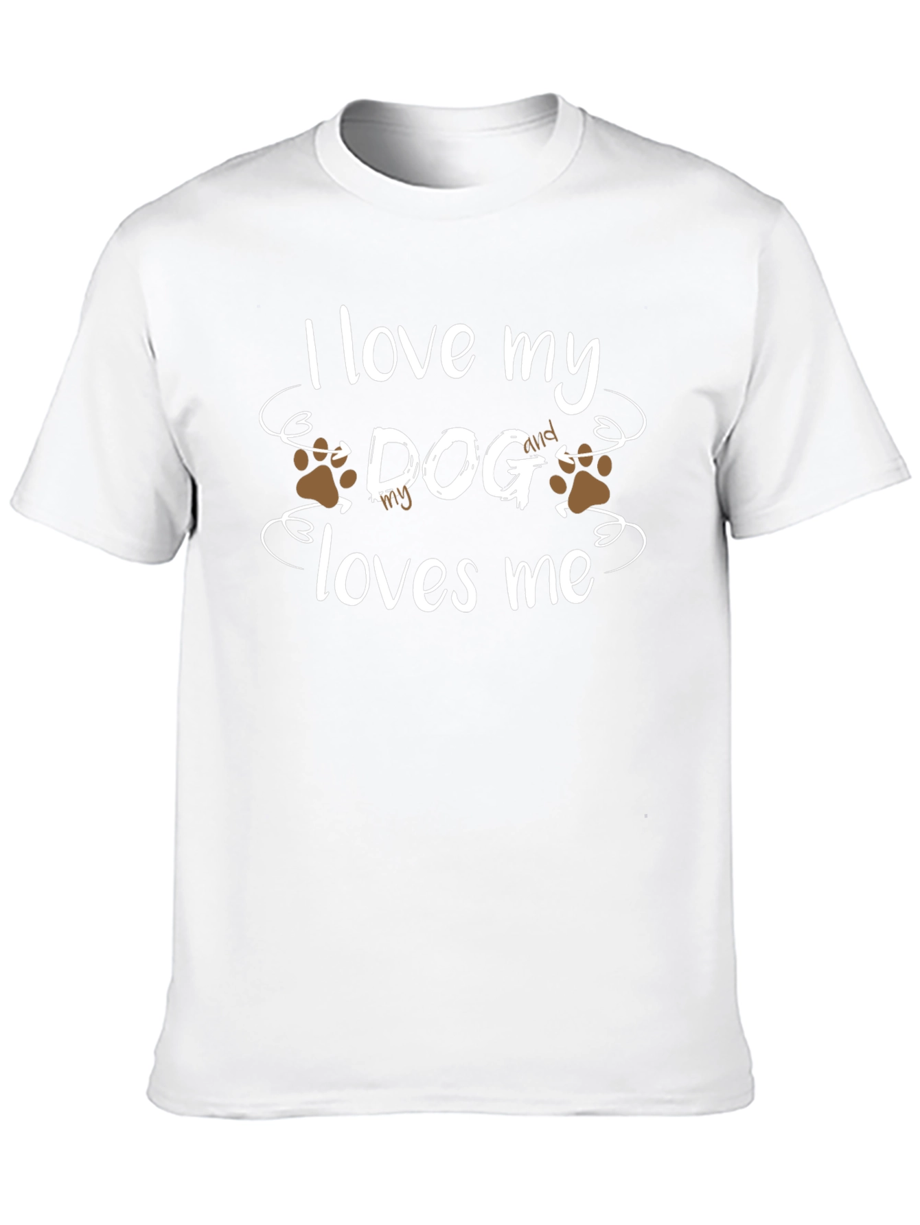 Black I Love My Dog T-Shirt view 10