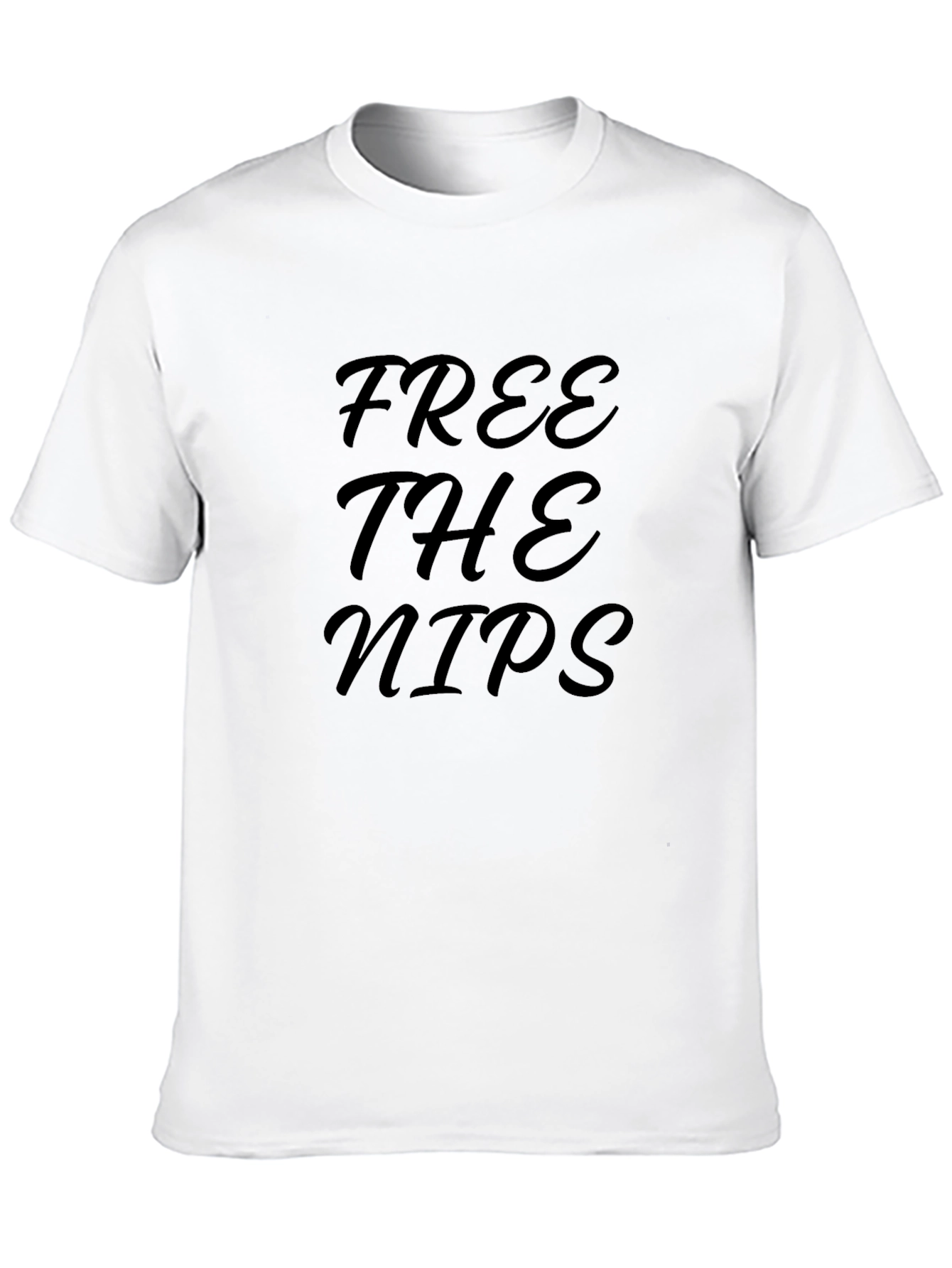 Black Free the Nips Graphic Tee view 10