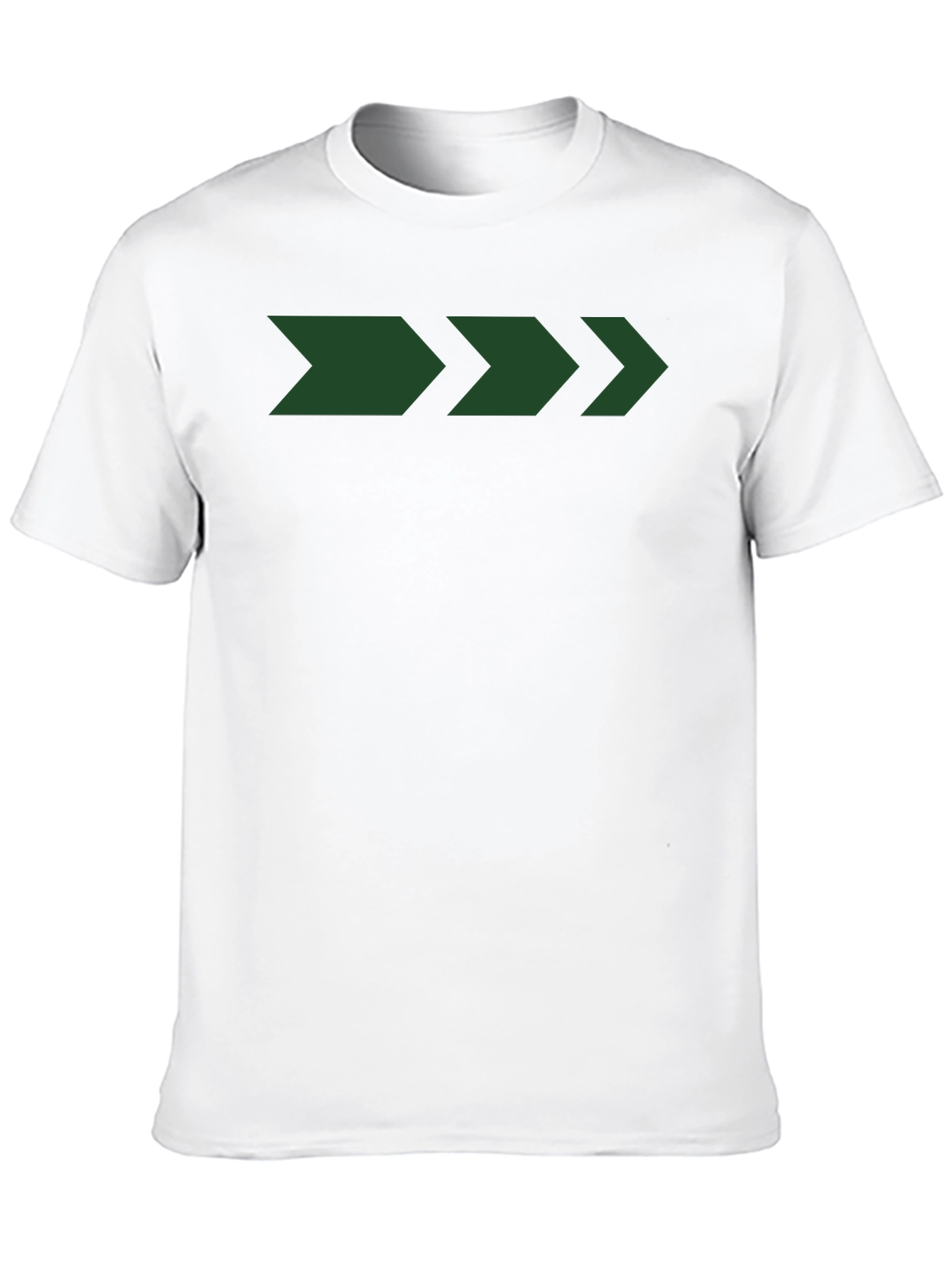 Men's Black T-Shirt with Green Arrow Graphic - 10