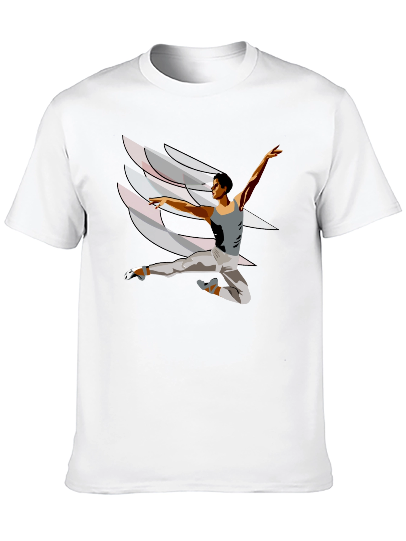 Black Ballet Dancer Graphic T-Shirt - Black view 10