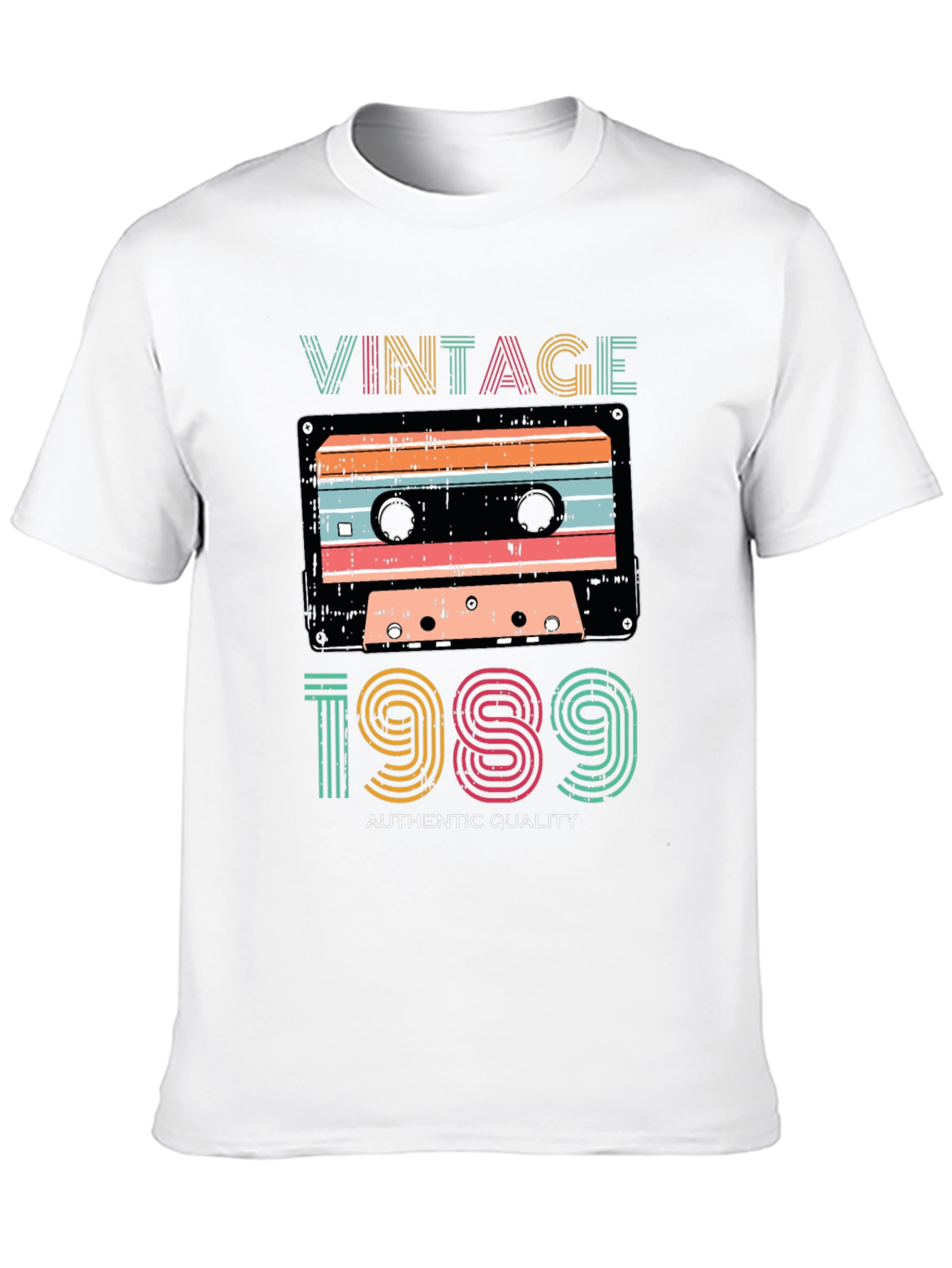 Black Vintage 1989 Cassette Tape Graphic T-Shirt view 10