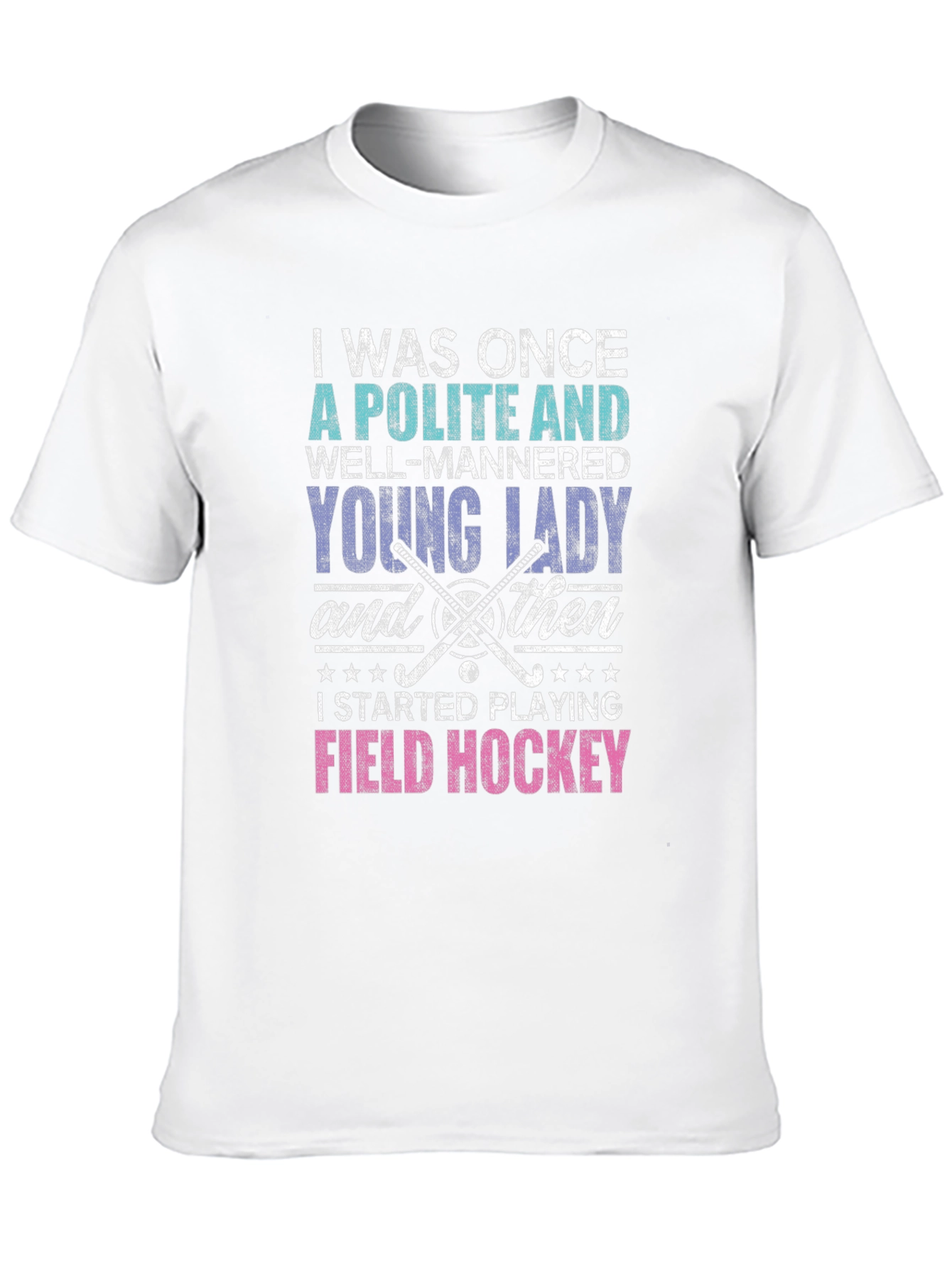 Black Polite Lady Field Hockey T-Shirt view 10