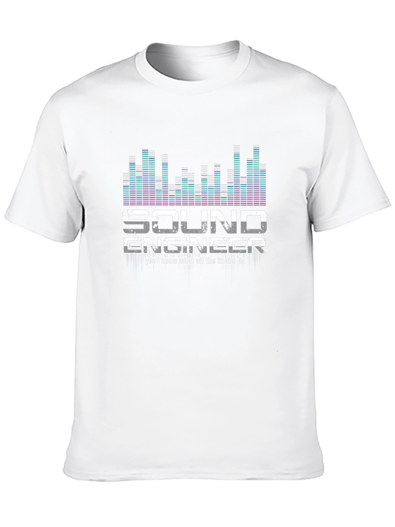 Black Sound Engineer T-Shirt: Yes I Know What All the Knobs Do! view 10
