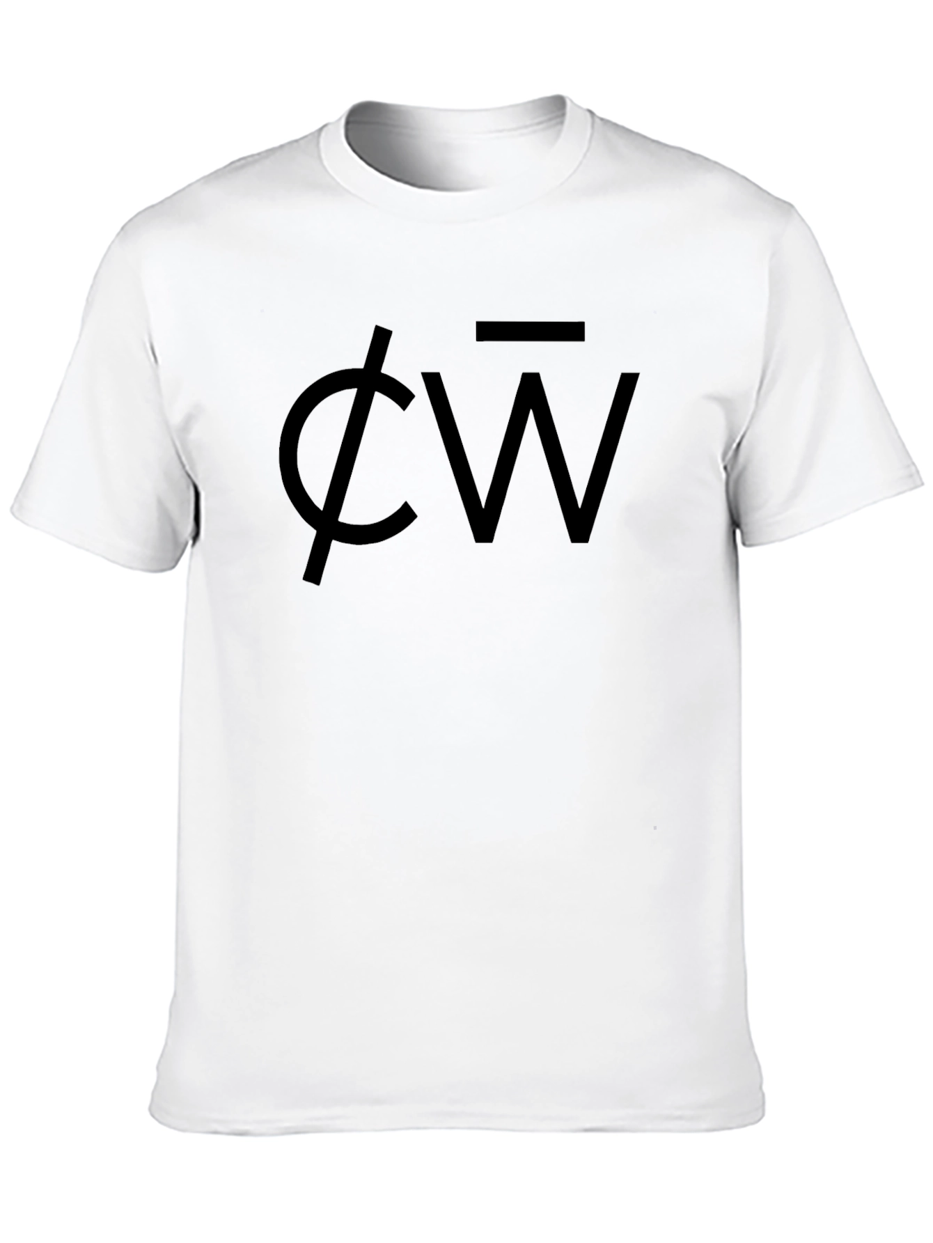 Black Black Graphic Tee - "CW" Design view 10
