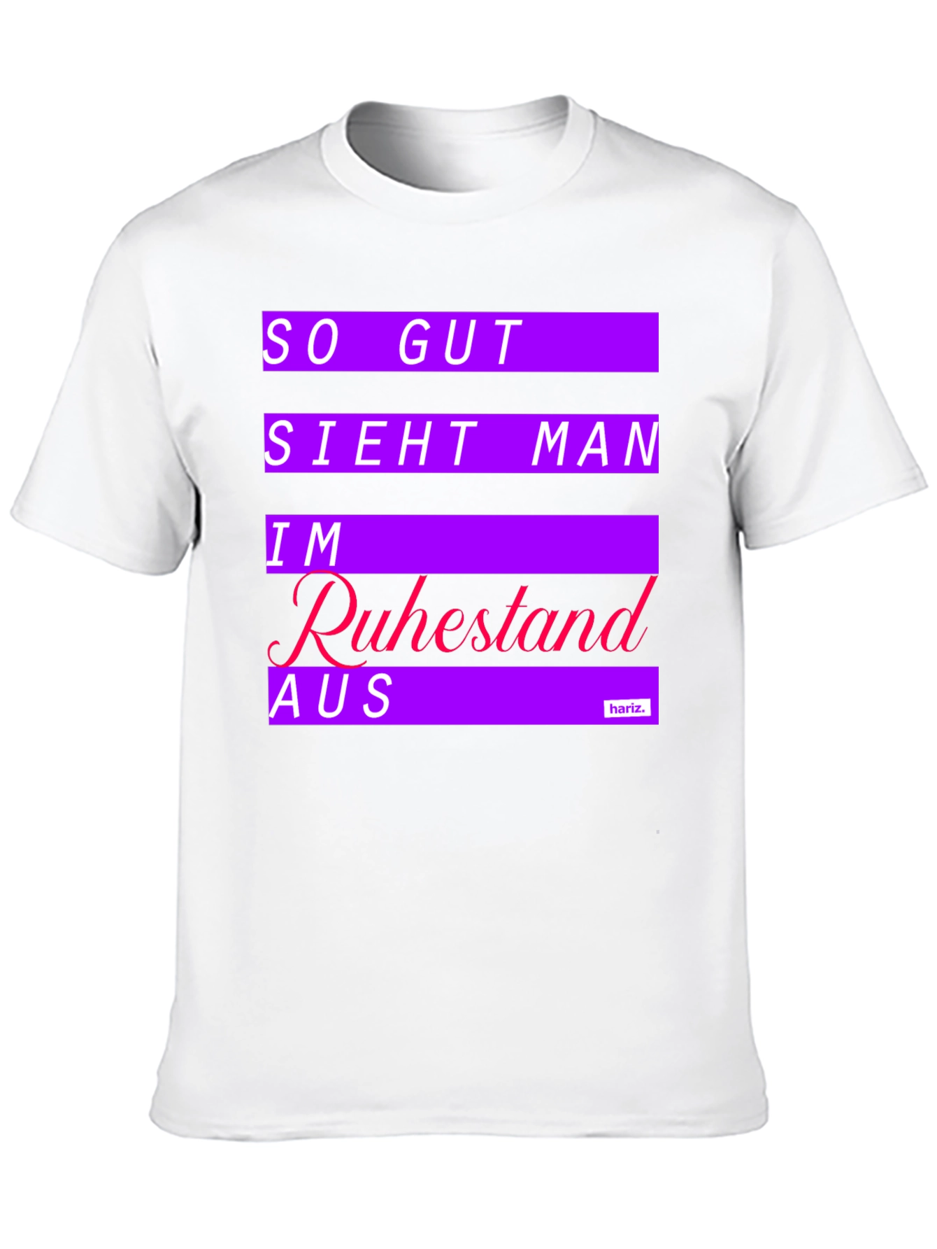 Black Funny Retirement T-Shirt - 'So Gut Sieht Man Im Ruhestand Aus' view 10