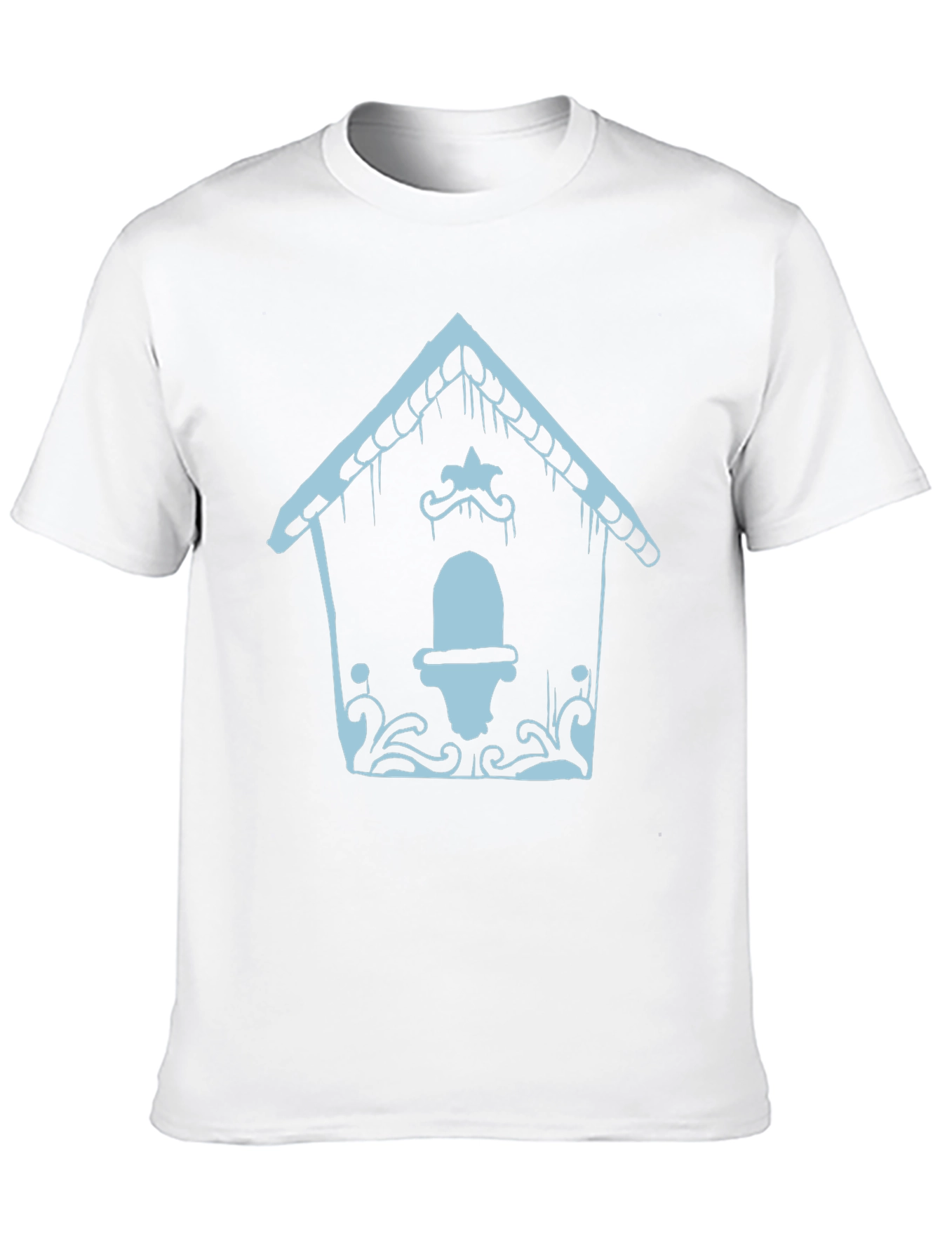 Black Quirky Gingerbread House T-Shirt view 10