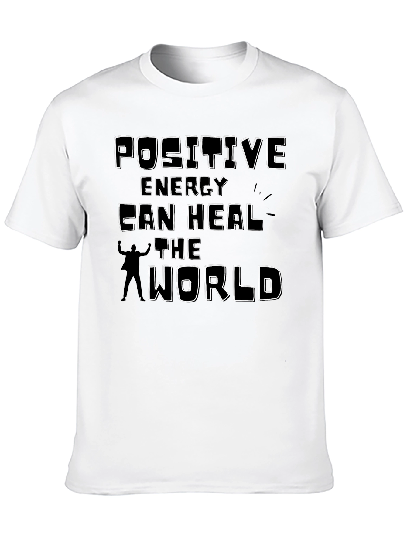 Black Positive Energy Can Heal the World T-Shirt view 10