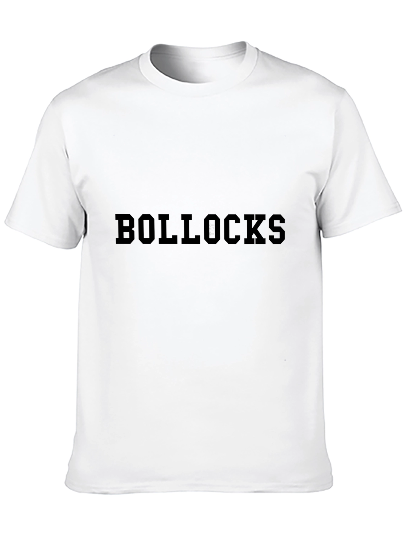 Black Bollox Graphic Tee - Bold Slogan Black T-Shirt view 10