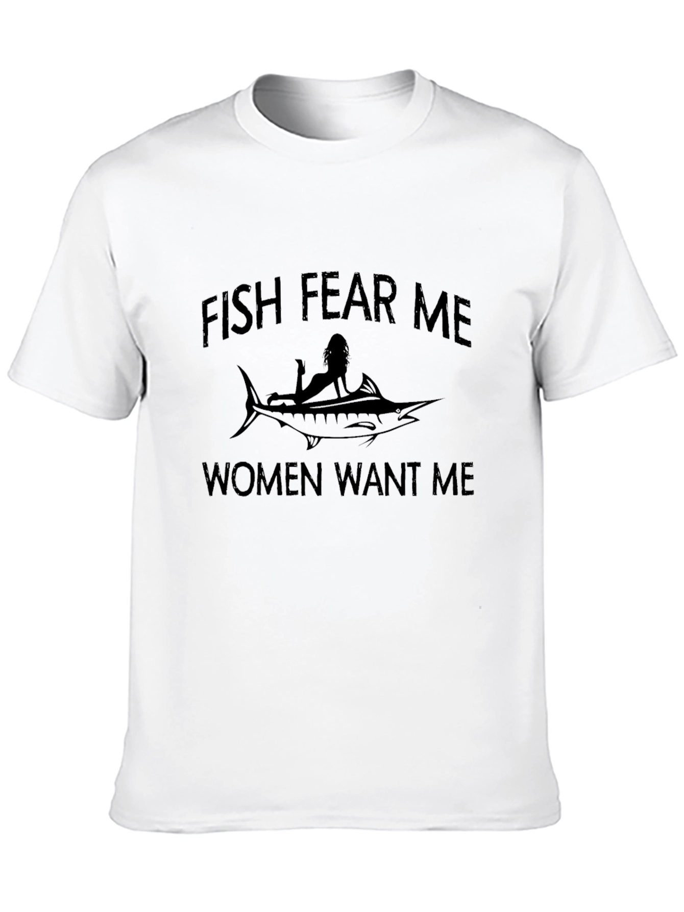 Black Fish Fear Me Men's T-Shirt view 10
